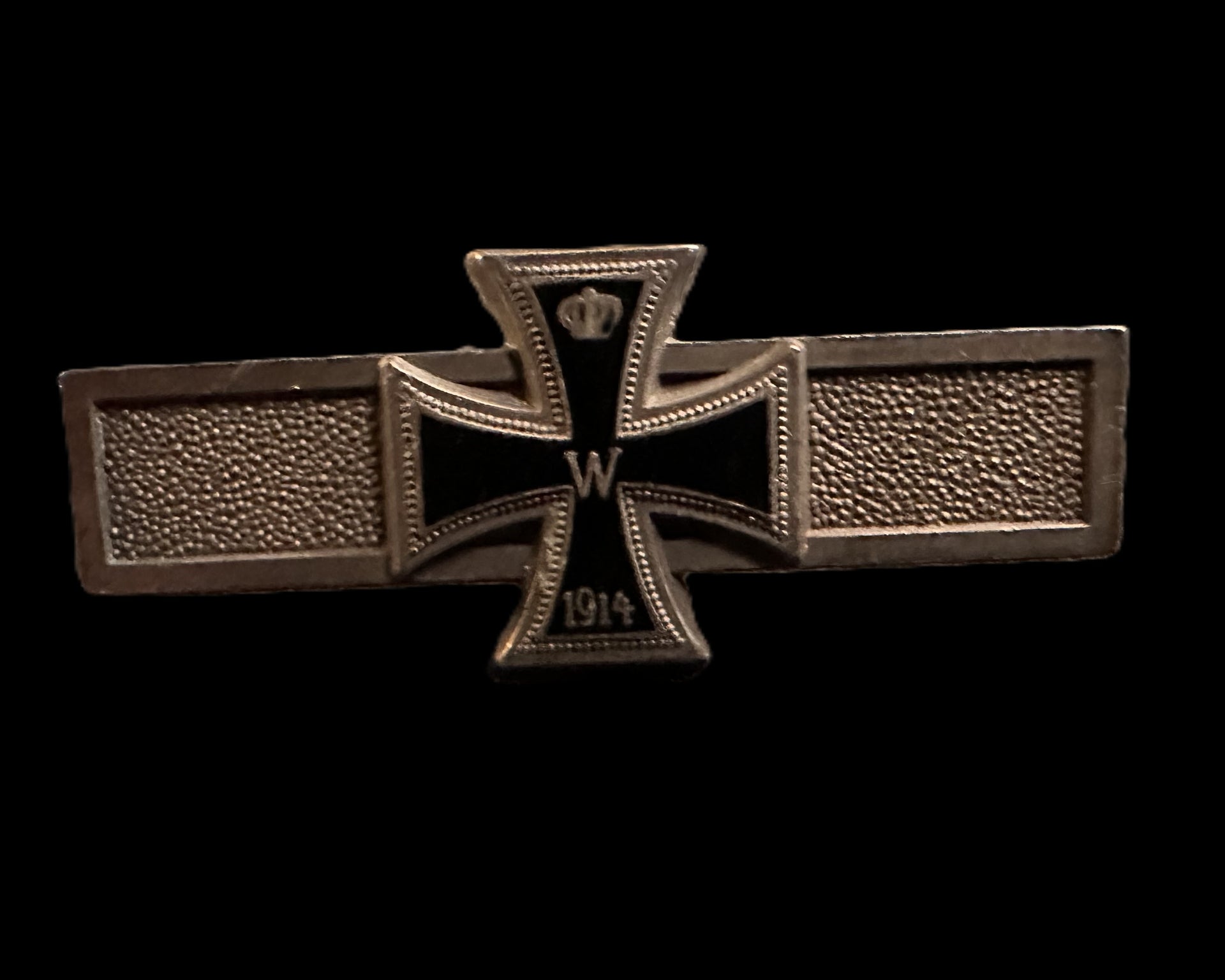 Imperial German Iron Cross 1914 Silver Spange, Godet Berlin, Marked 800