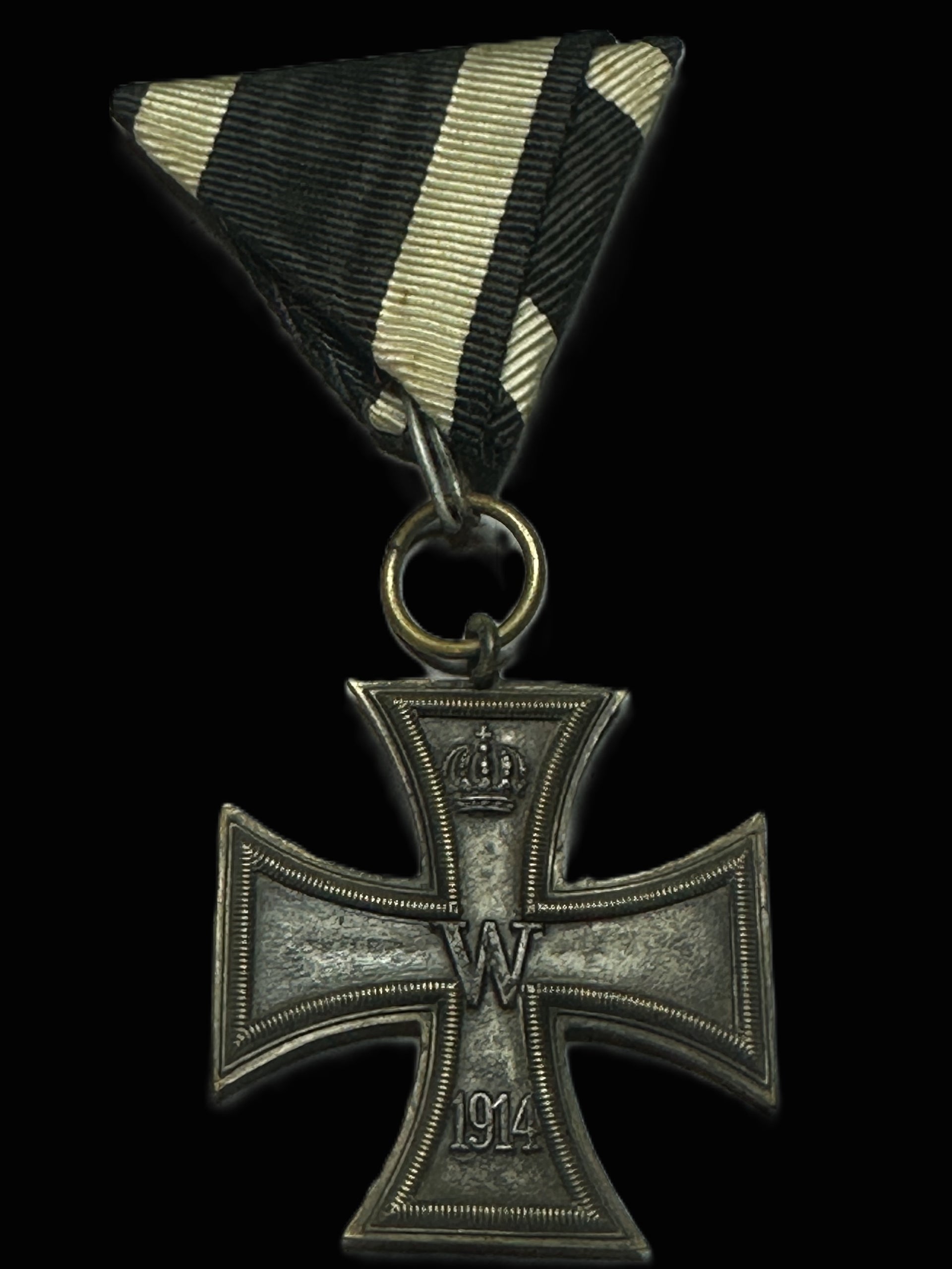 Iron Cross 2nd Class 1914 Prussian EK2 Original Ribbon WWI Eisernes Kreuz