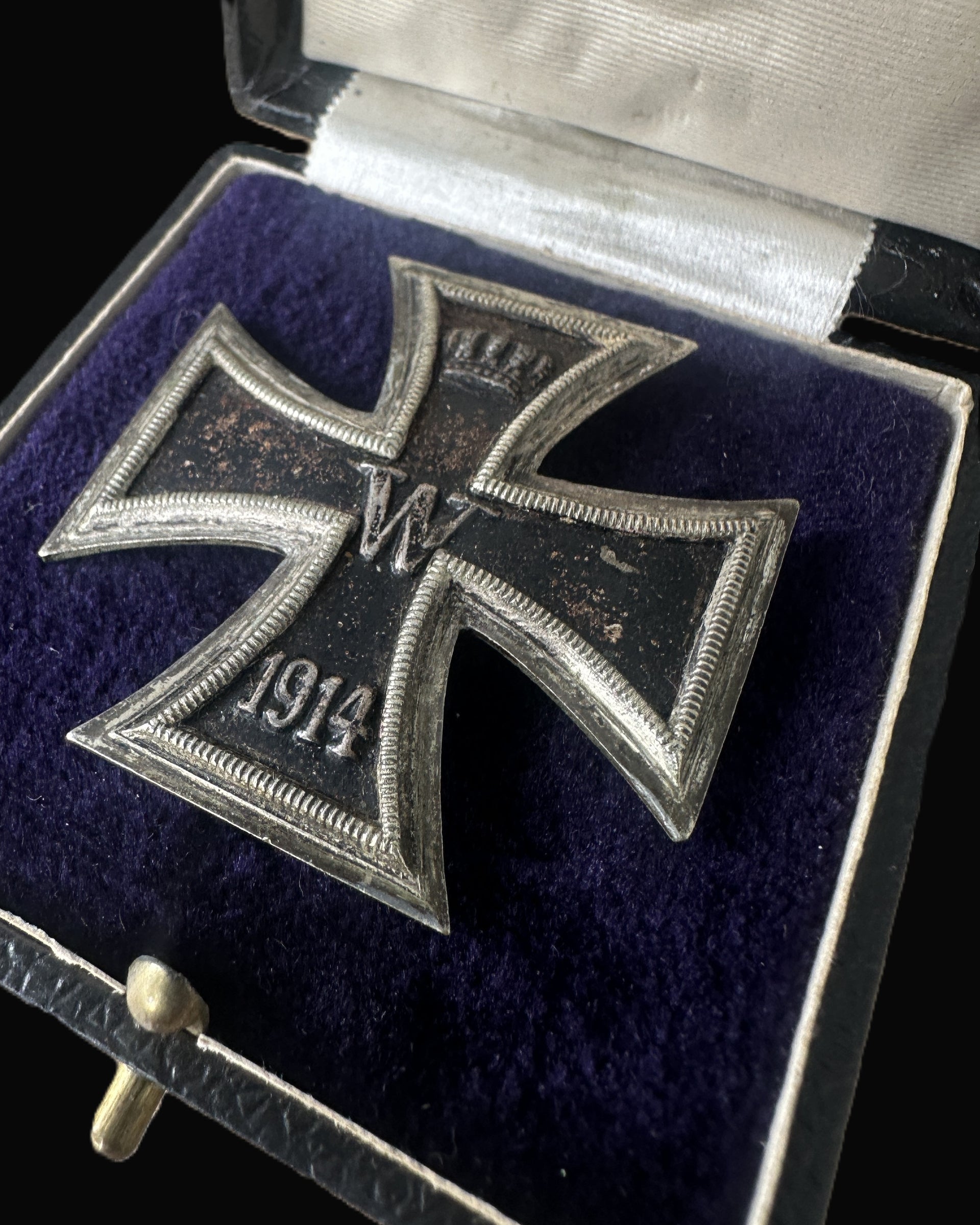 Iron Cross 1st Class 1914 WWI Imperial German EK1 Original Case Presentation