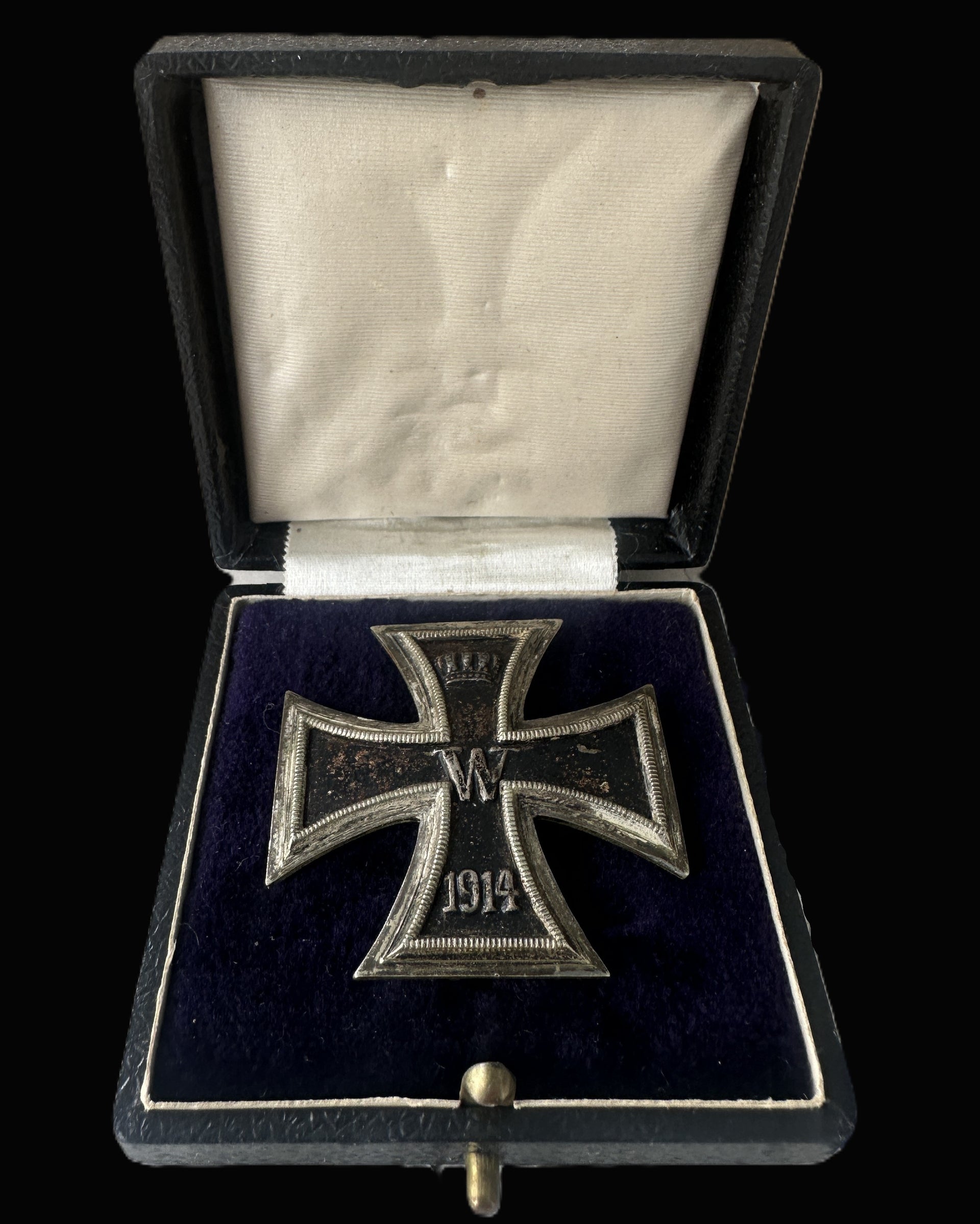 Iron Cross 1st Class 1914 WWI Imperial German EK1 Original Case Presentation