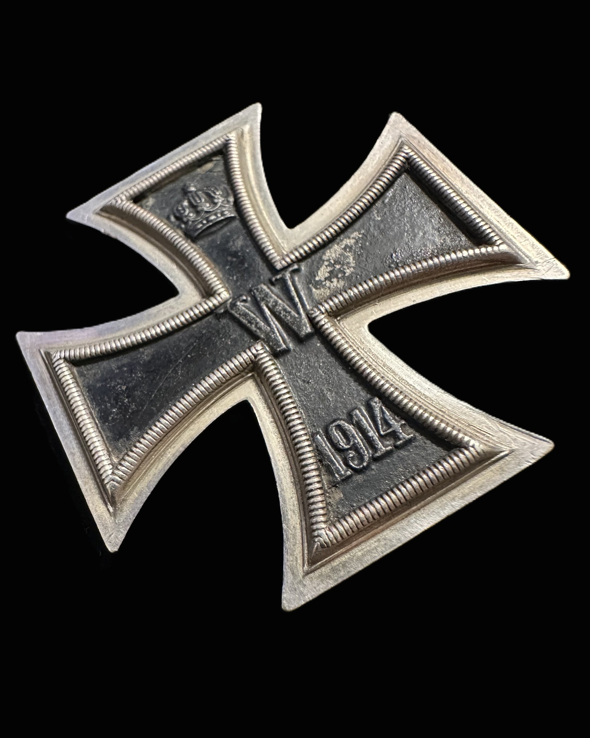 Imperial German WWI Iron Cross 1st Class 1914 K.A.G. Maker Marked Original