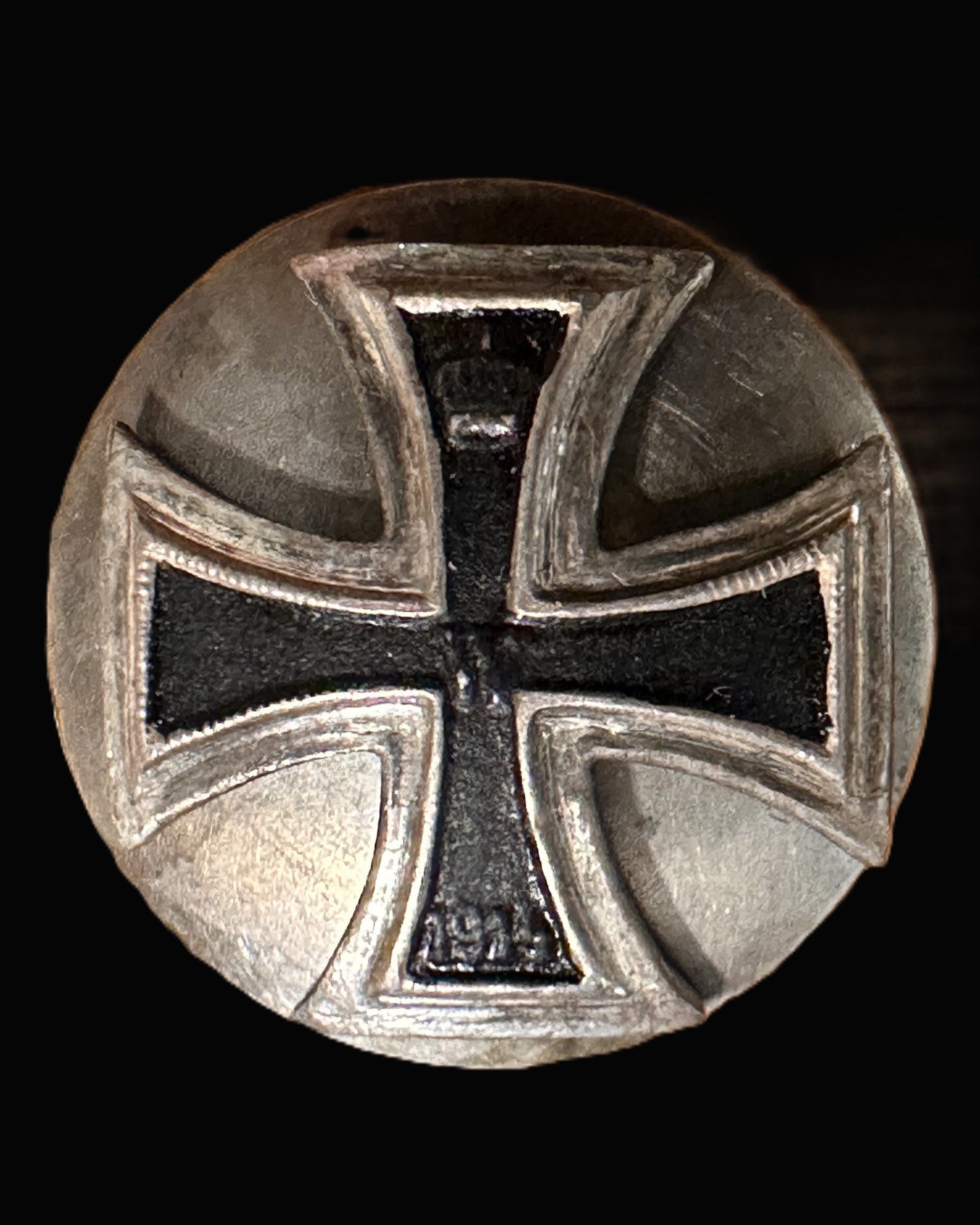 German 1914 Iron Cross 1st Class Miniature - Three-Piece Screwback - .900