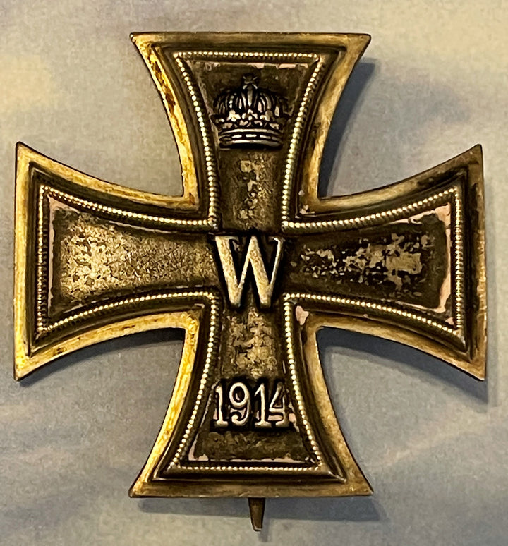 1914 Iron Cross 1st Class in Original Presentation Case and Cardboard Shipping Carton - Named to the Original Recipient - Derrittmeister Militaria Group
