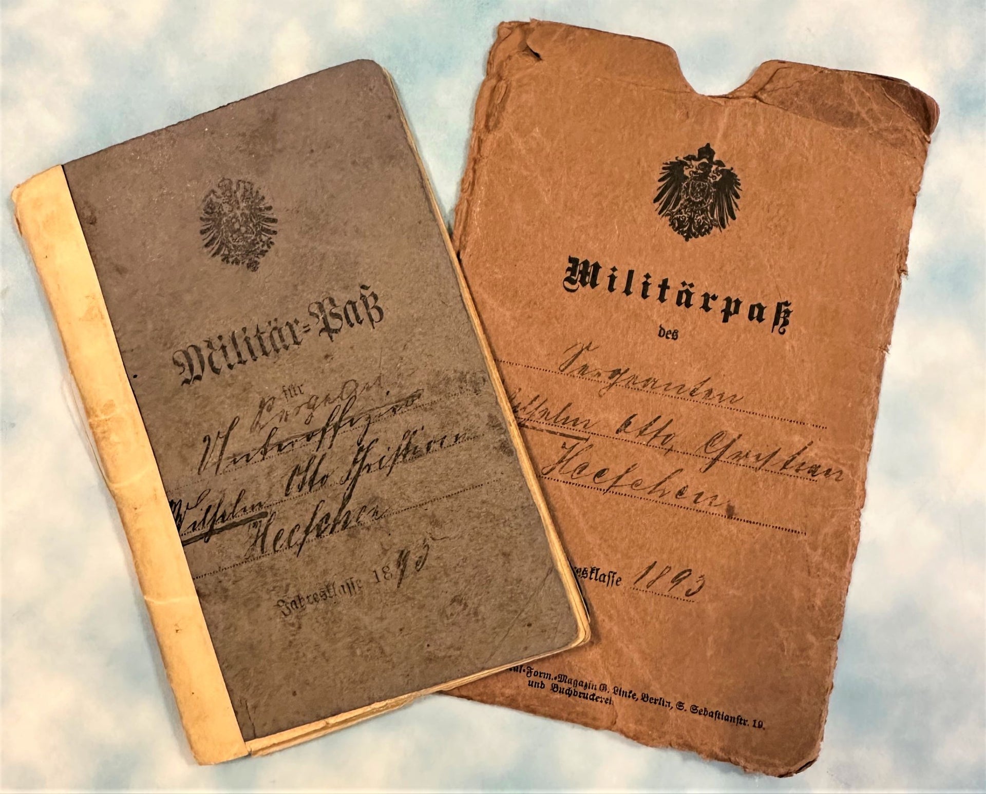 MILITÄRPAß - Unterofficer Heefehen from Halberstadt, Prussia (1895) - Derrittmeister Militaria Group