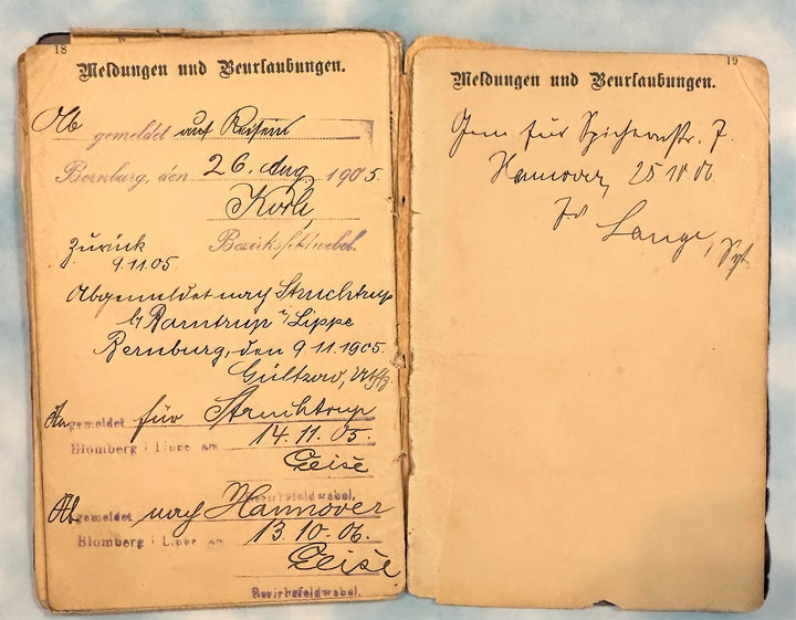 MILITÄRPAß - Unterofficer Heefehen from Halberstadt, Prussia (1895) - Derrittmeister Militaria Group