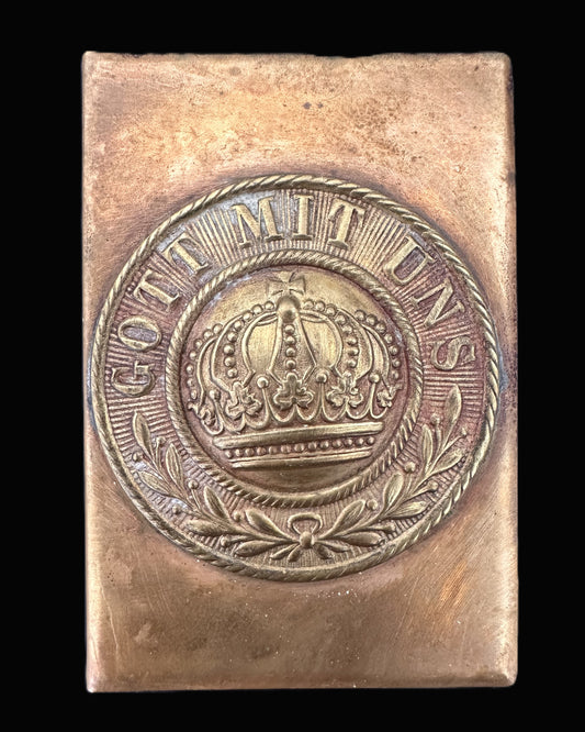 WWI Imperial German "Gott Mit Uns" Trench Art Matchbox Holder