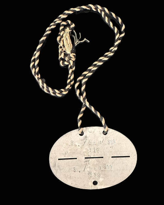 Imperial German WWI Soldier’s Identification Tag (Erkennungsmarke) – Bau 311