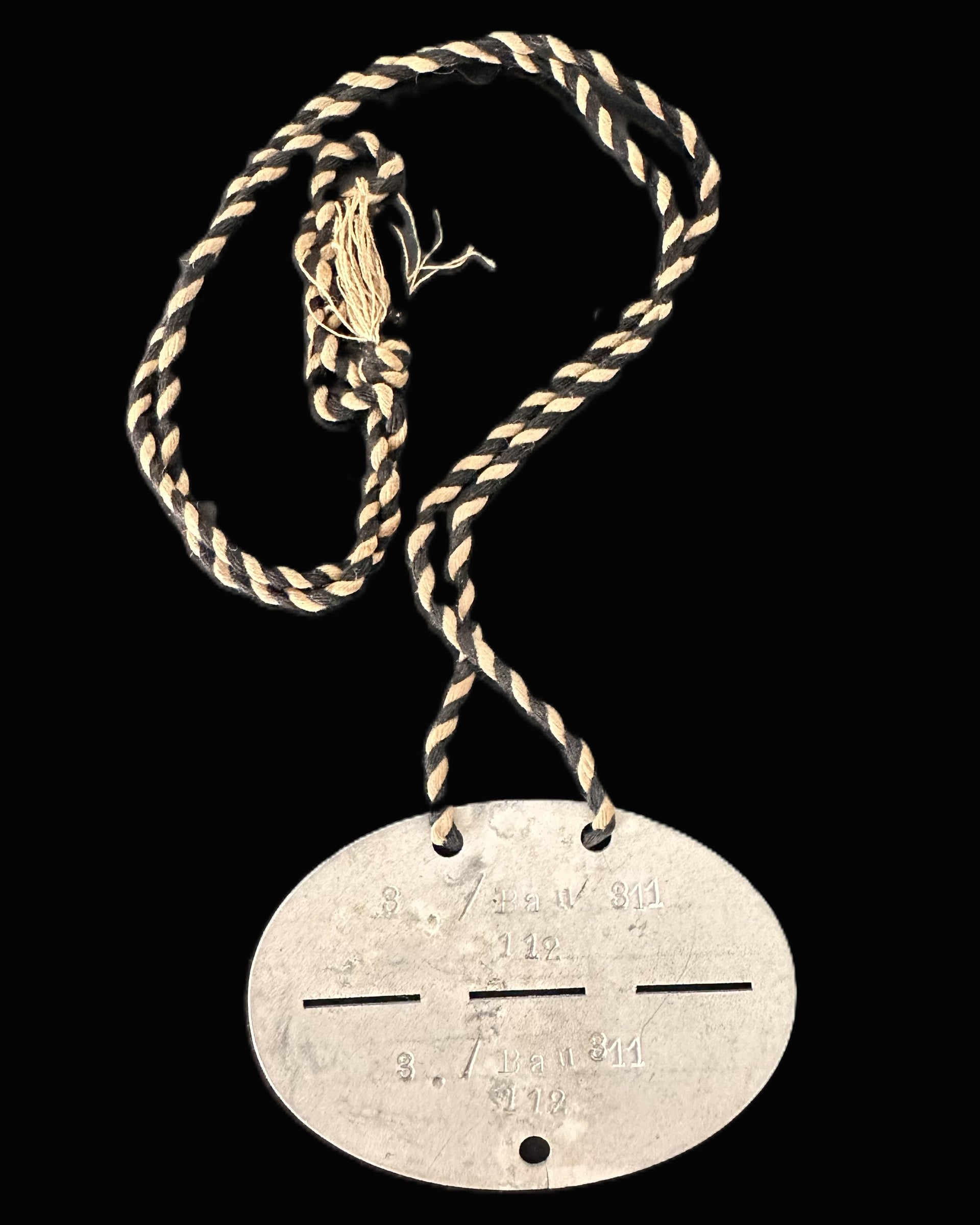 Imperial German WWI Soldier’s Identification Tag (Erkennungsmarke) – Bau 311