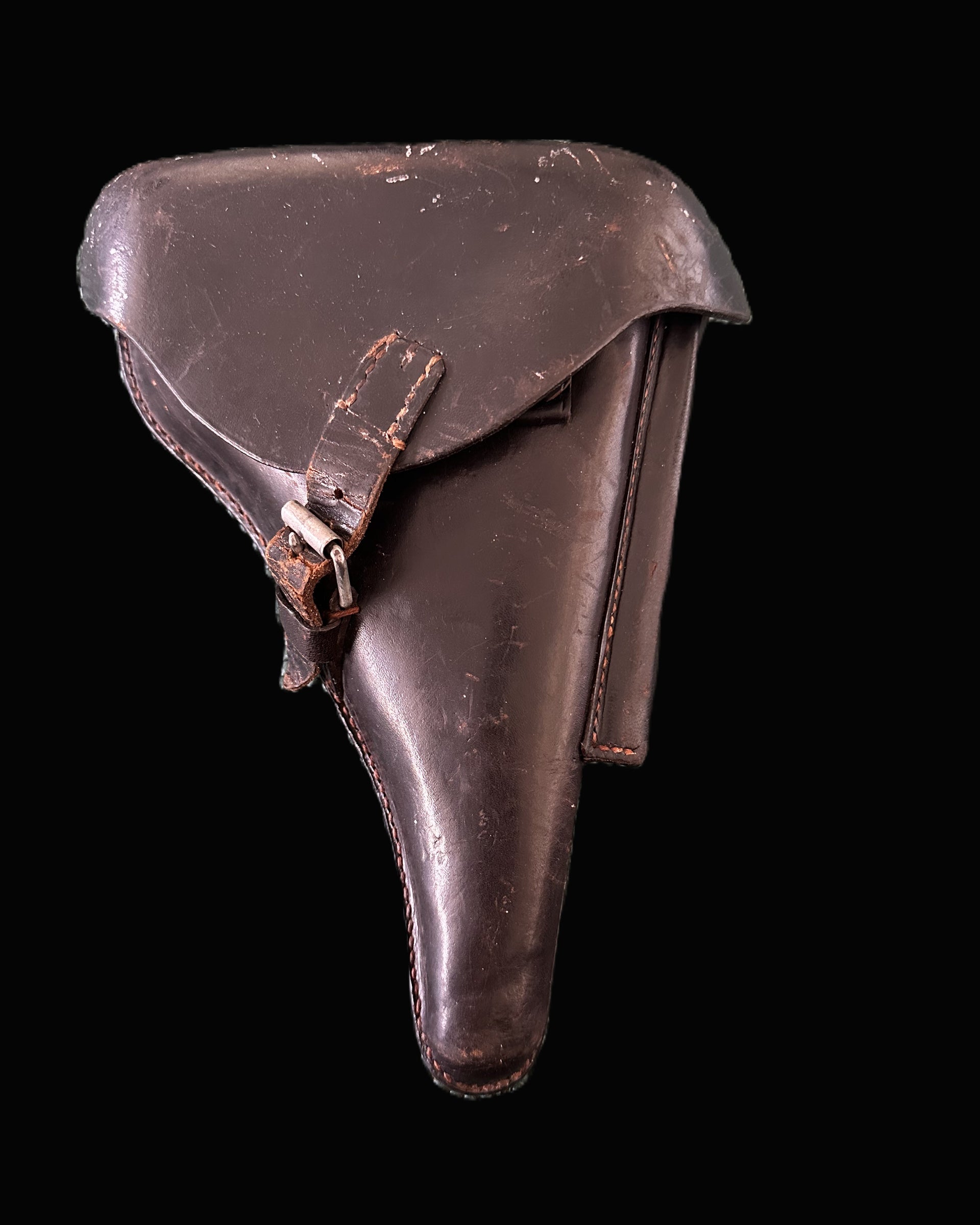 WWI Imperial German P08 Luger Leather Holster – 1915 Dated, Berlin Maker Marked