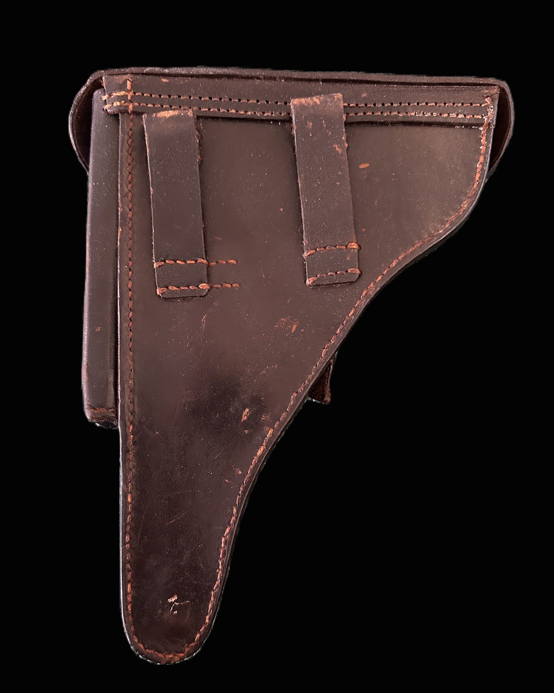 WWI Imperial German P08 Luger Leather Holster – 1915 Dated, Berlin Maker Marked