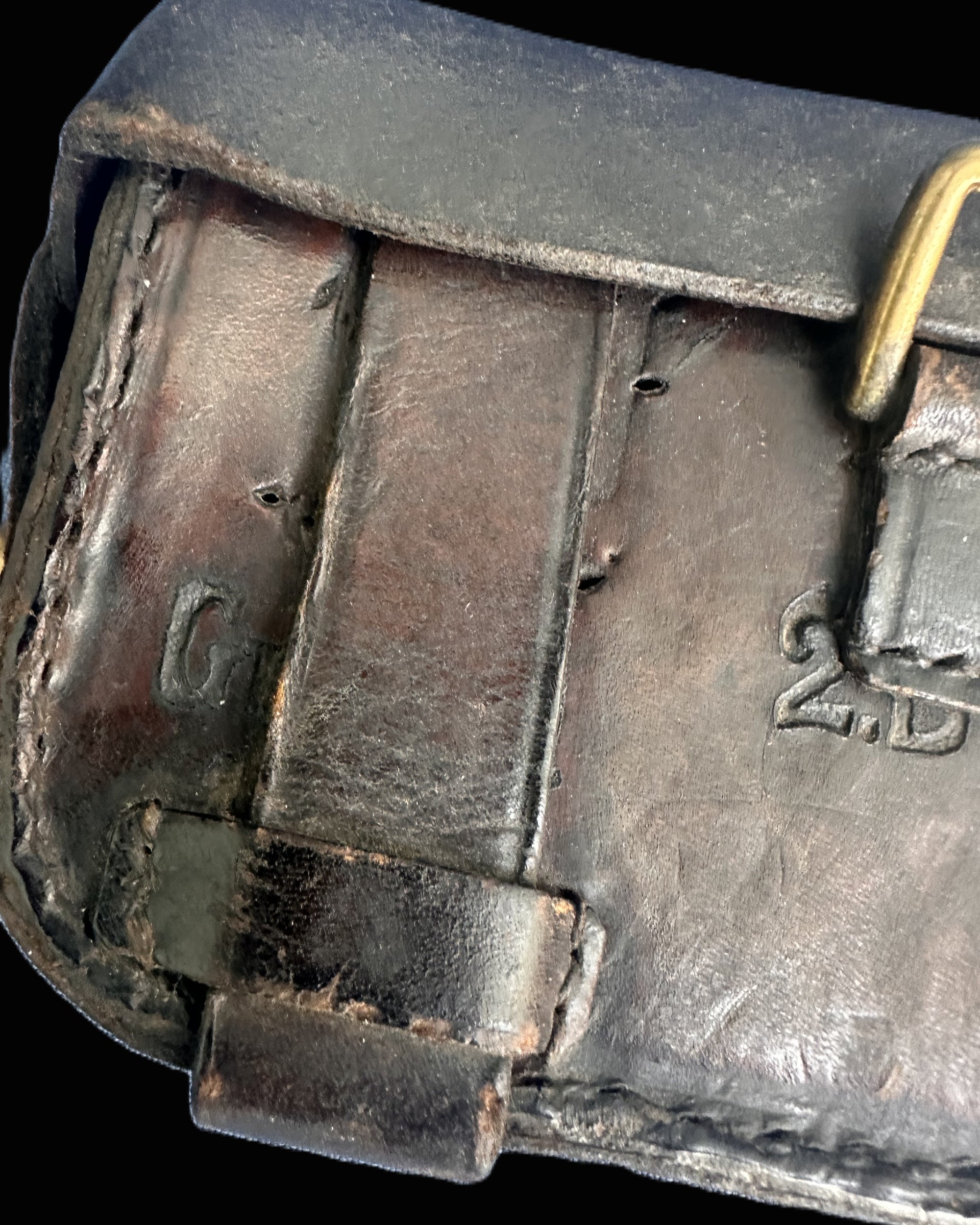 Imperial German 119th Infantry Regiment Leather Ammunition Pouch – Dated 1895
