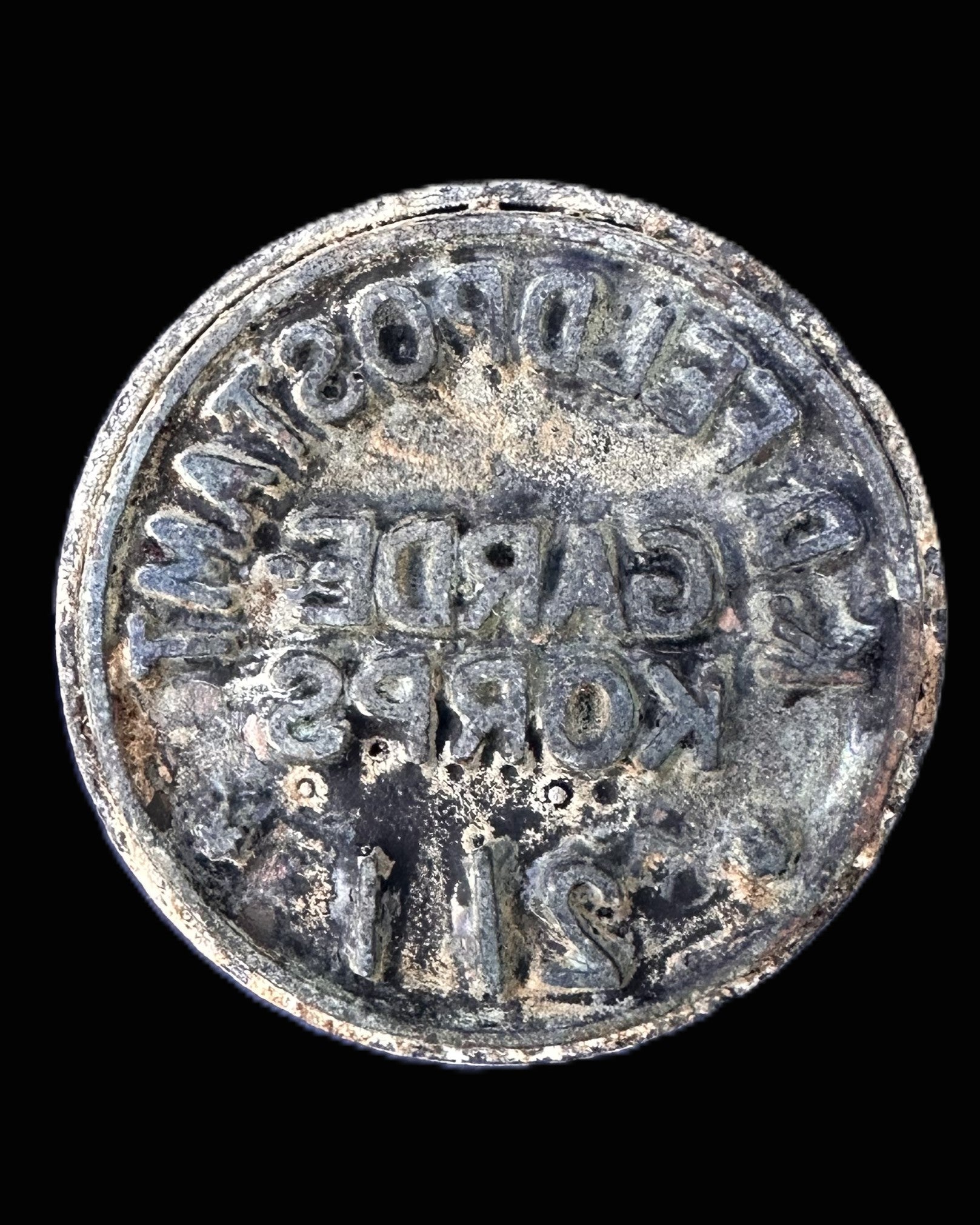 RARE IMPERIAL GERMAN FELDPOSTSTAMPER – 1. GARDE KORPS, STAMP NO. 215