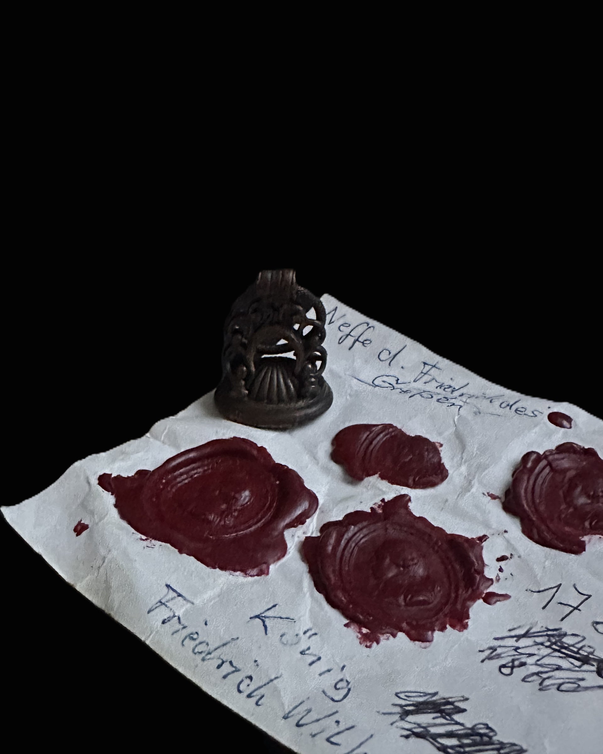 18th Century Wax Seal Stamp – Bust of King Friedrich Wilhelm II of Prussia