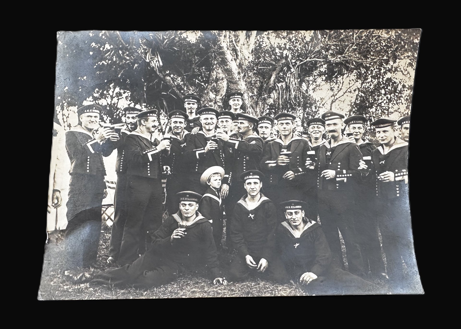 Original Imperial German Navy Sailors Group Photograph