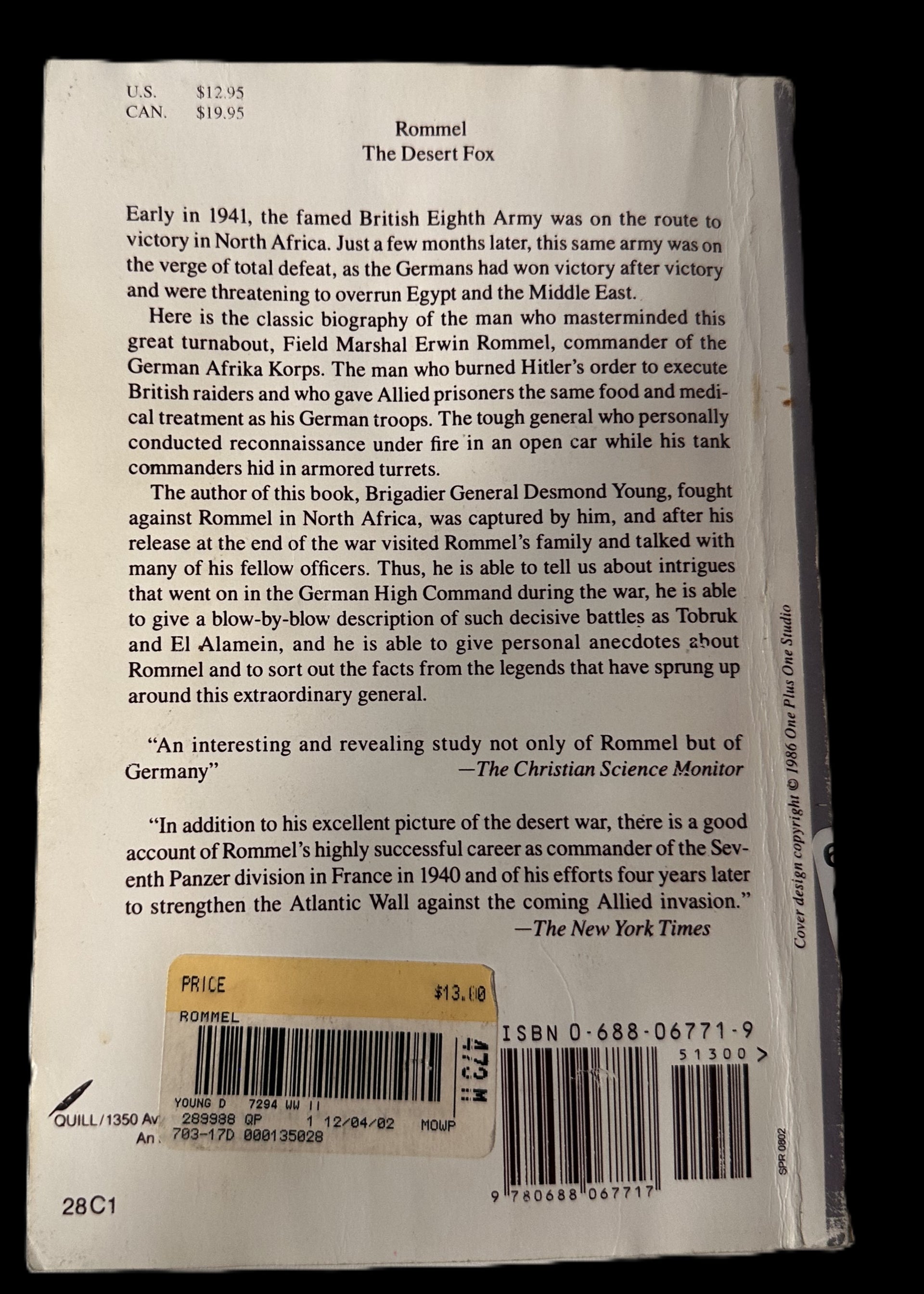 Rommel: The Desert Fox by Desmond Young – Classic WWII Biography