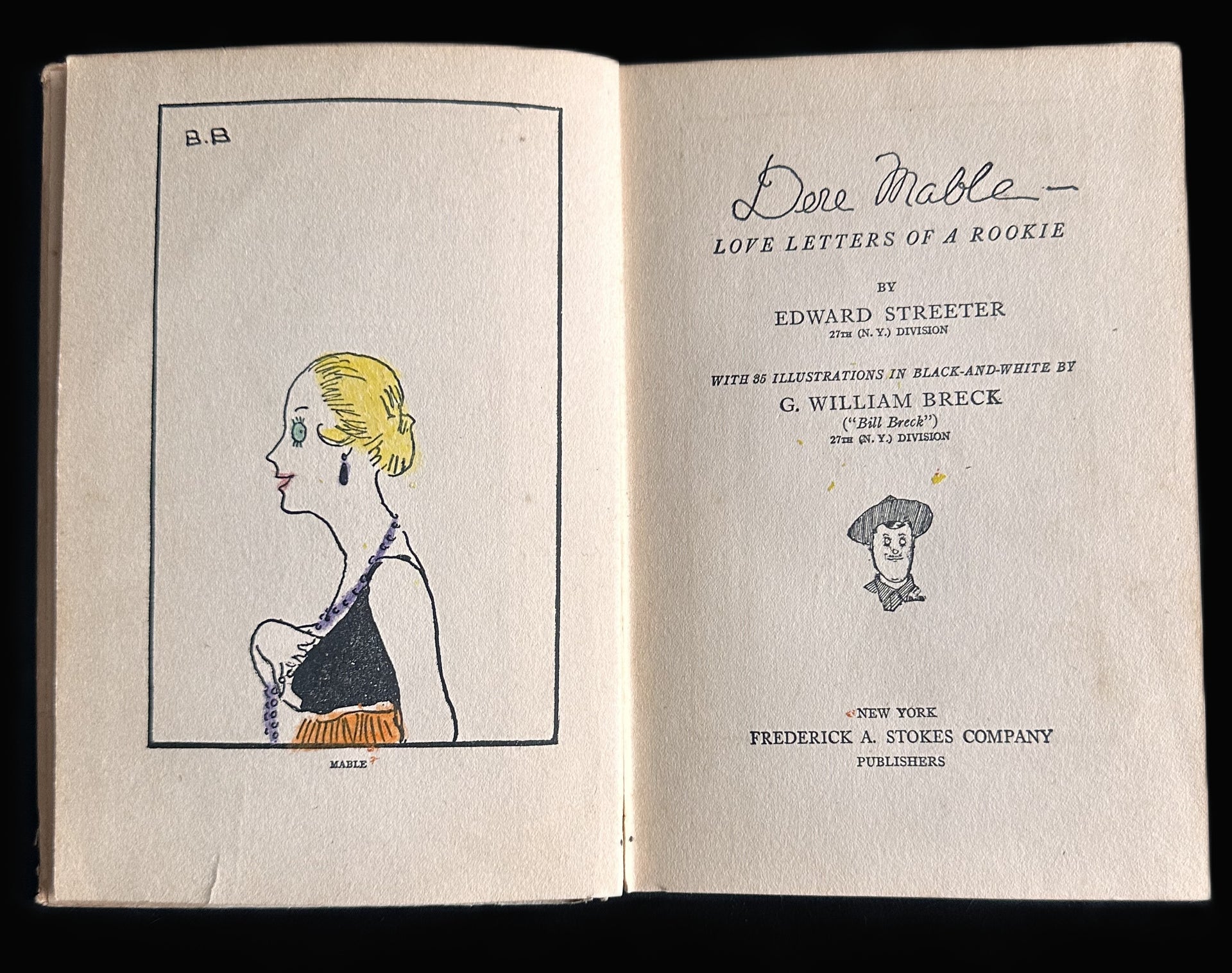 Dere Mable Love Letters of a Rookie WWI Trench Humor Book, c.1919