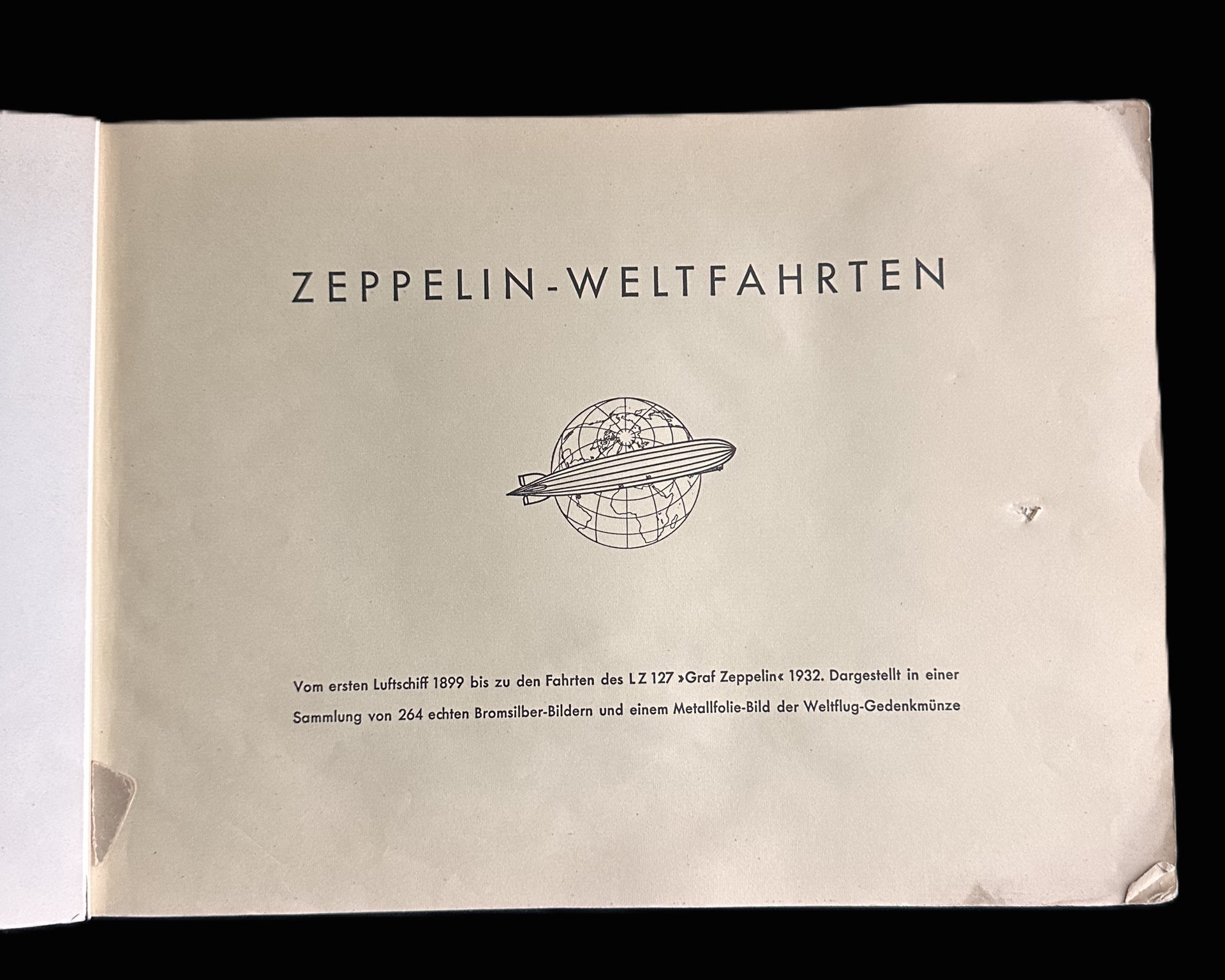 Zeppelin-Weltfahrten Deluxe Bromide Photo Album, c.1933