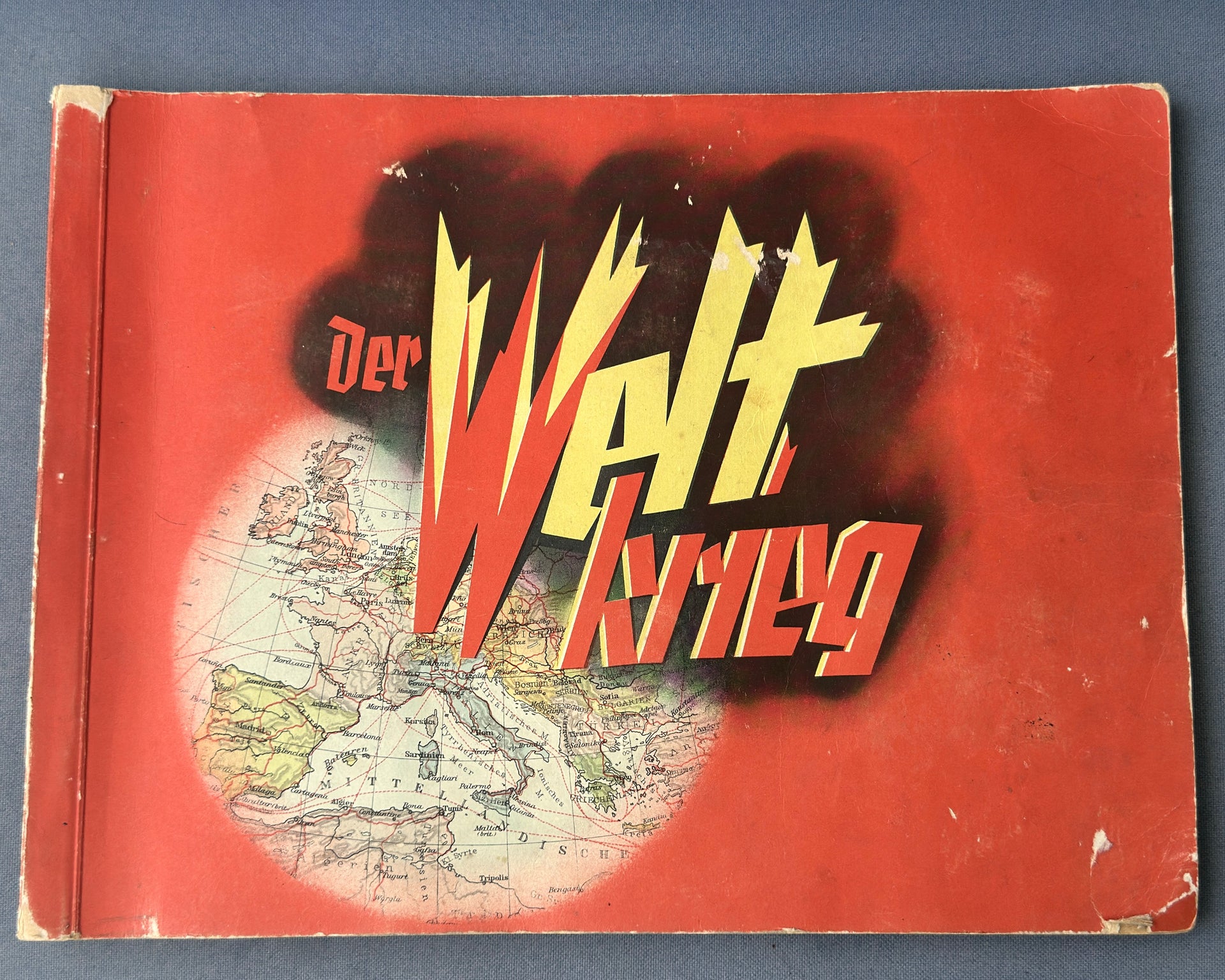 German Cigarette Card Album Der Weltkrieg World War One History Color Cards