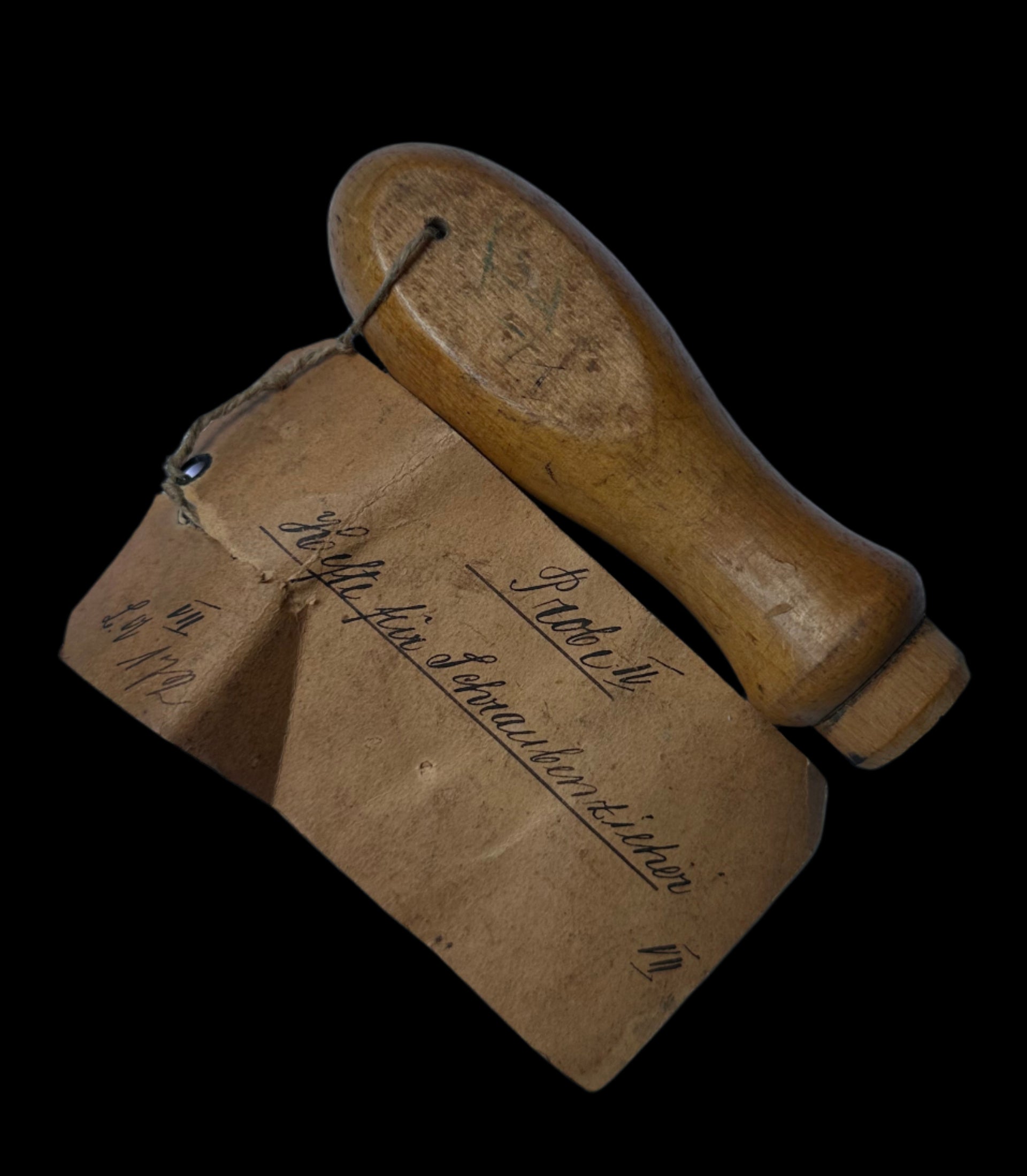 Imperial German tool sample with original wax seal from Kaiserin Auguste Viktoria Naval Arsenal