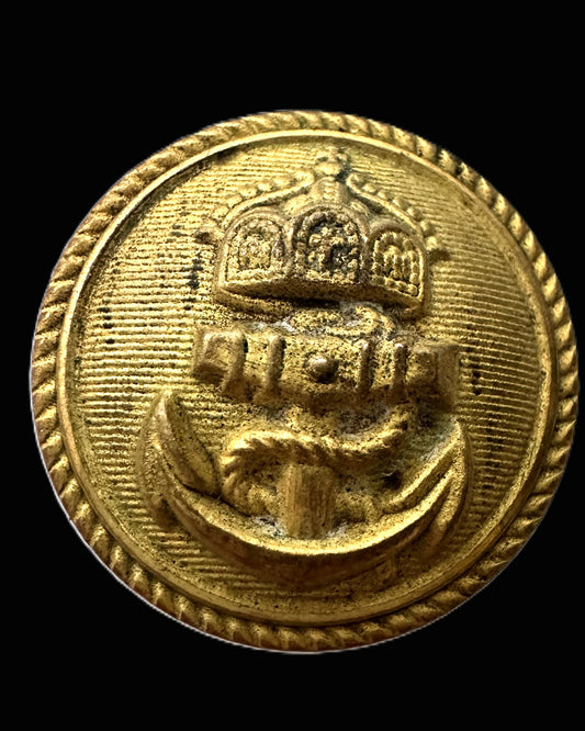 Imperial German Naval Button – Manufacturer Marked "MOGUL" and "FEIN"