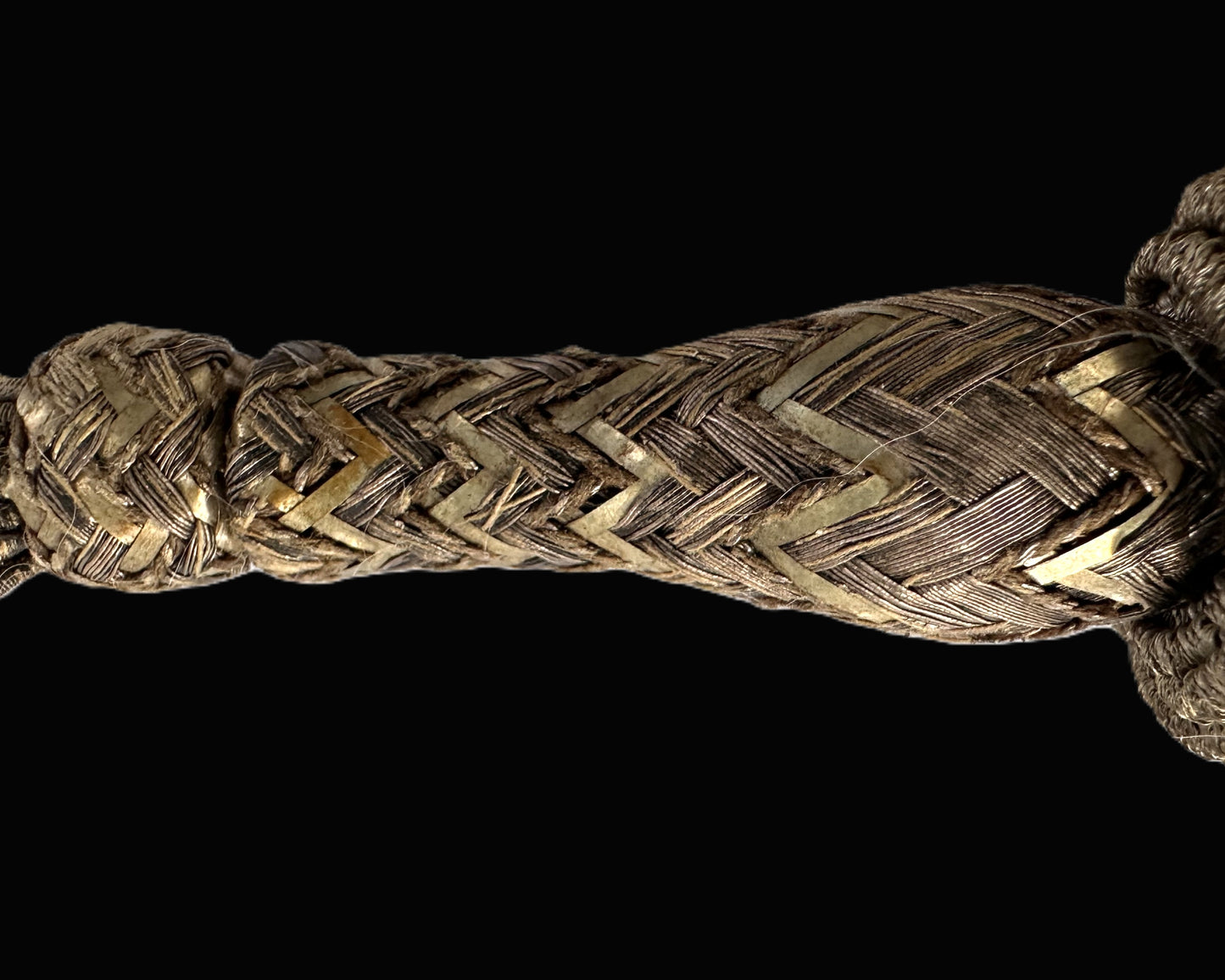 Imperial German officer’s silver bullion sword knot – pre-WWI braided portepee