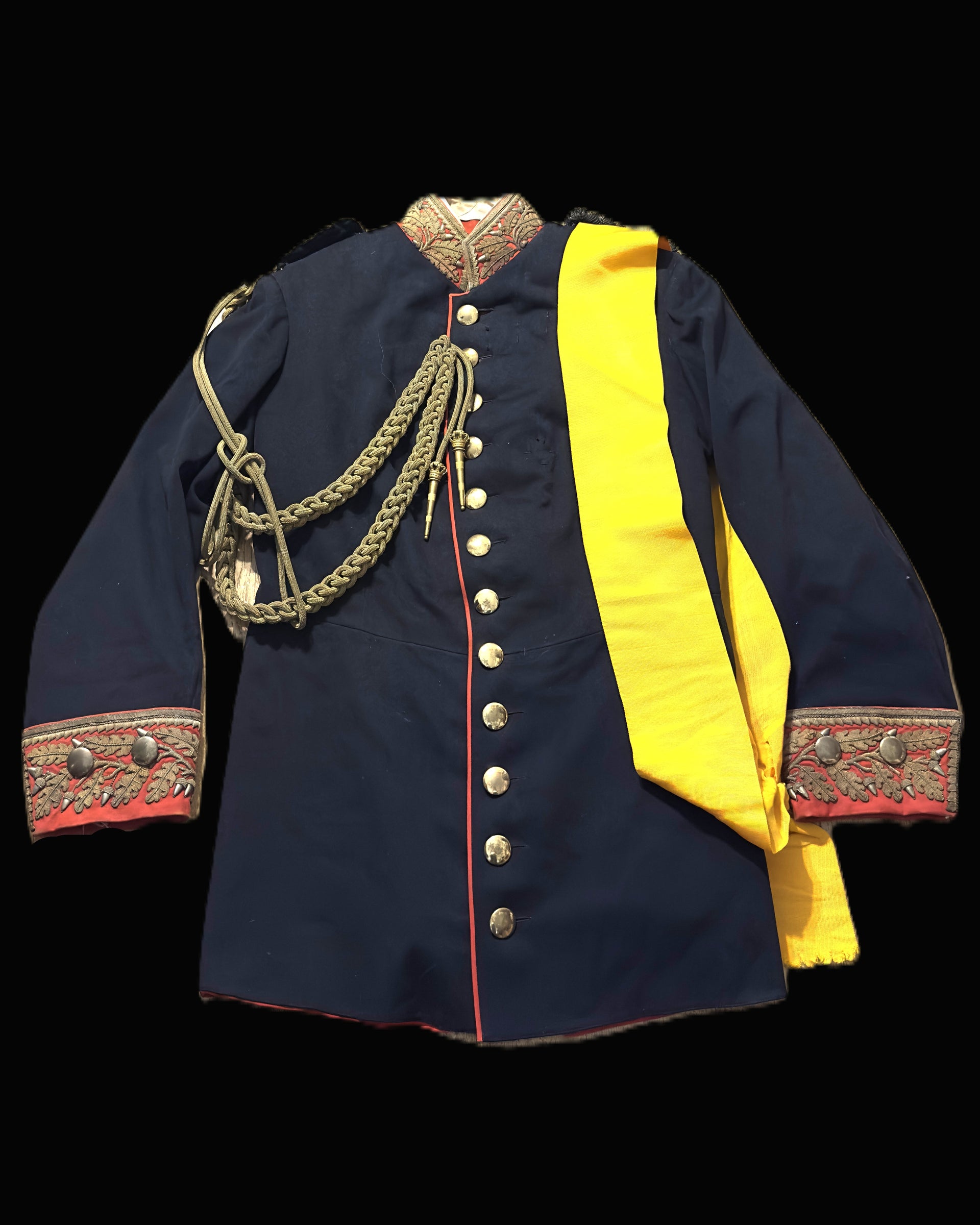 German General Officer Style Tunic Bullion Theaterkunst Stamped Sash