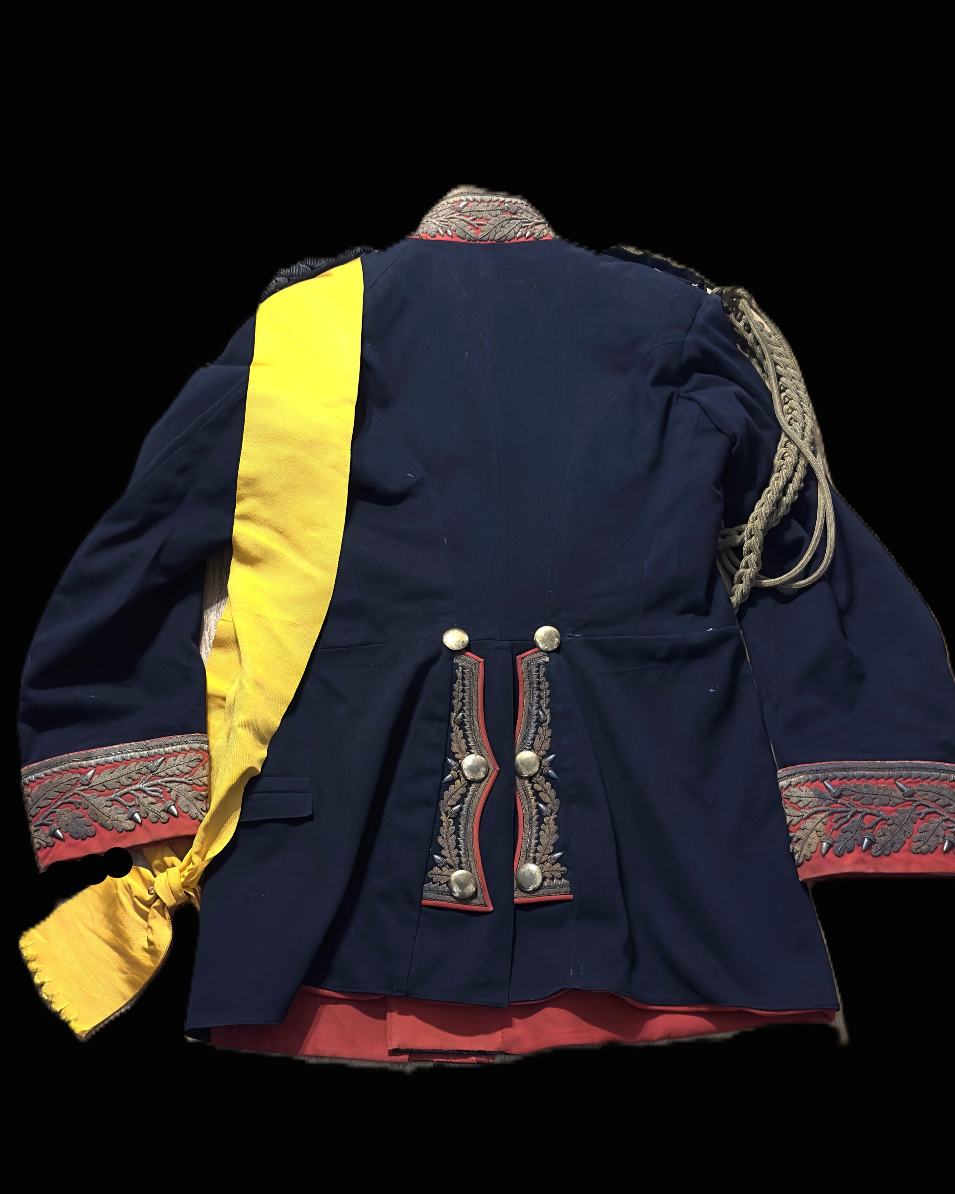 German General Officer Style Tunic Bullion Theaterkunst Stamped Sash