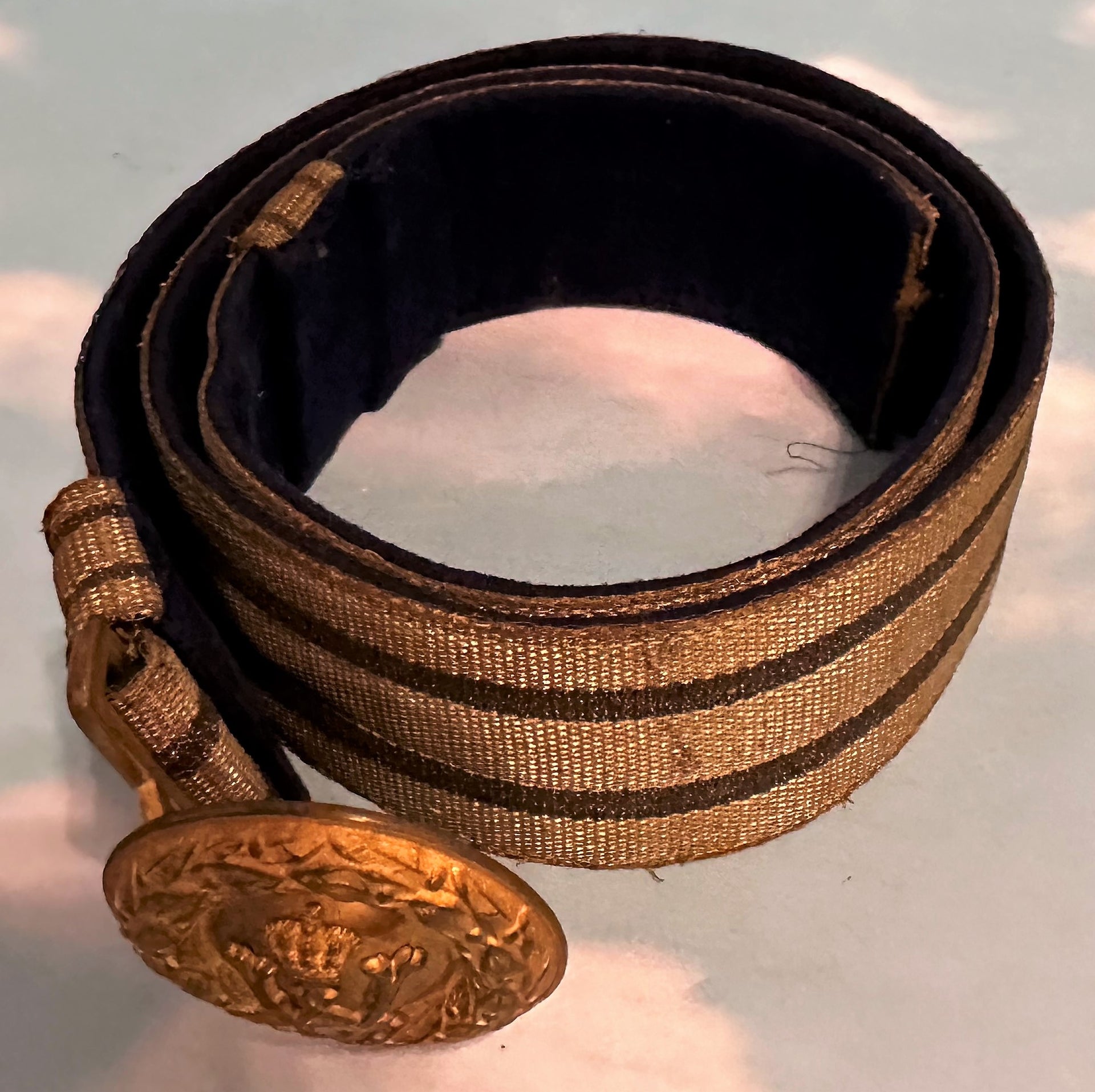 Prussian Officers Brocade Dress Belt - Derrittmeister Militaria Group