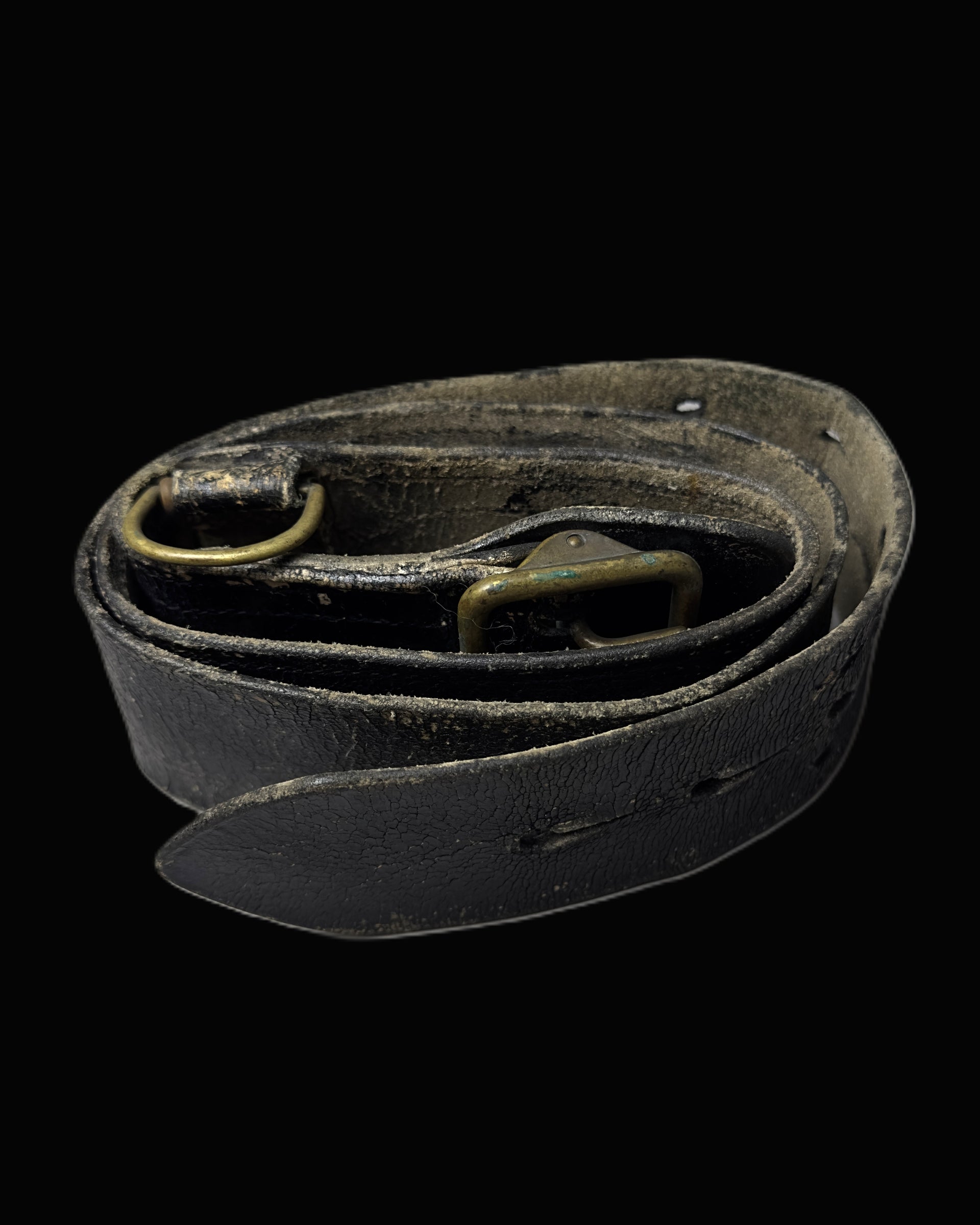 British-Pattern Black Leather Sam Browne Officer’s Belt
