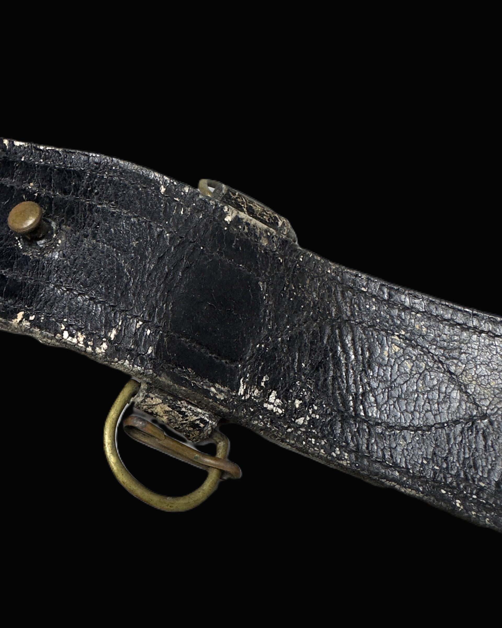 British-Pattern Black Leather Sam Browne Officer’s Belt