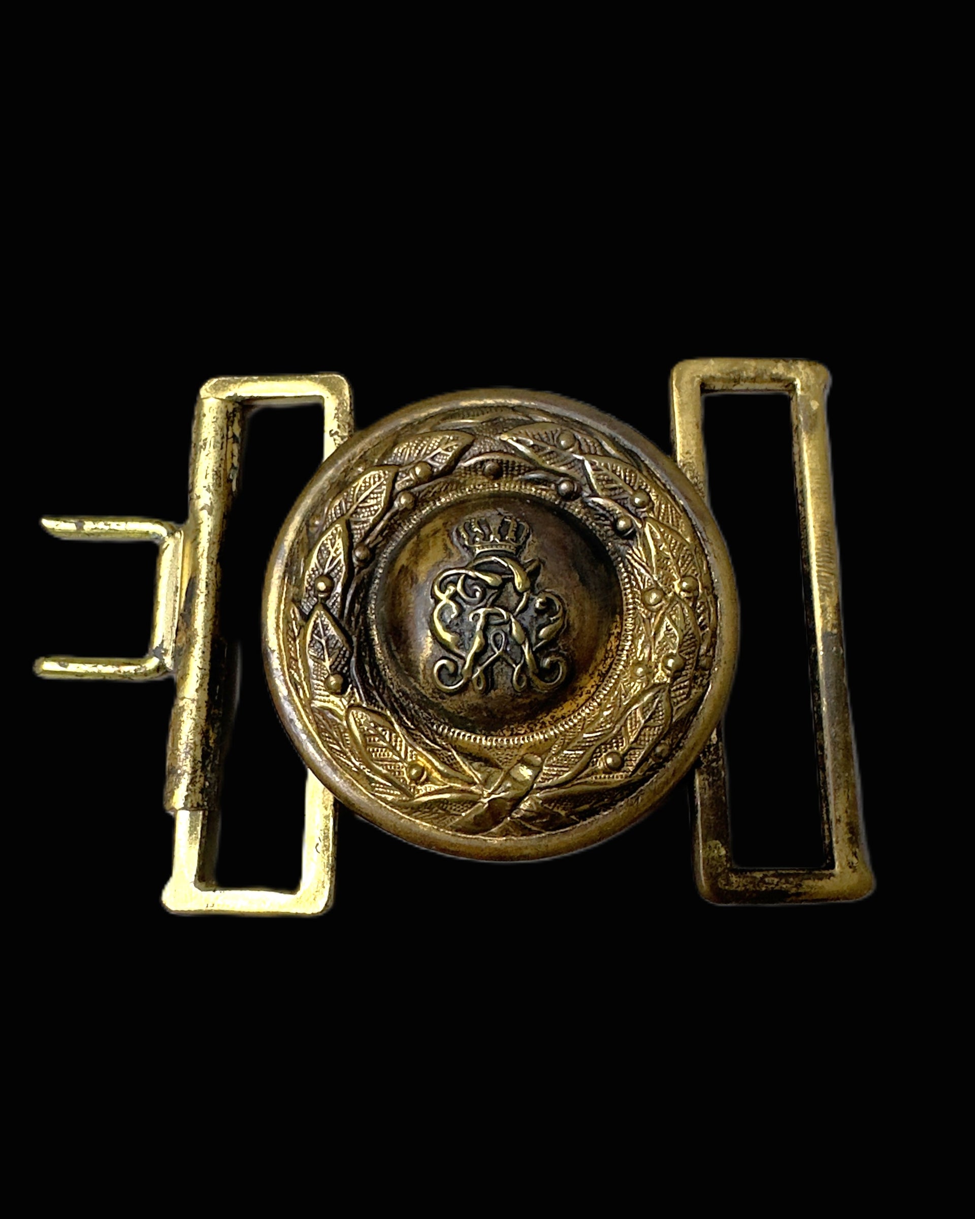 Imperial German Prussian Officer’s Gilt Feldbinde Buckle – Wilhelm II