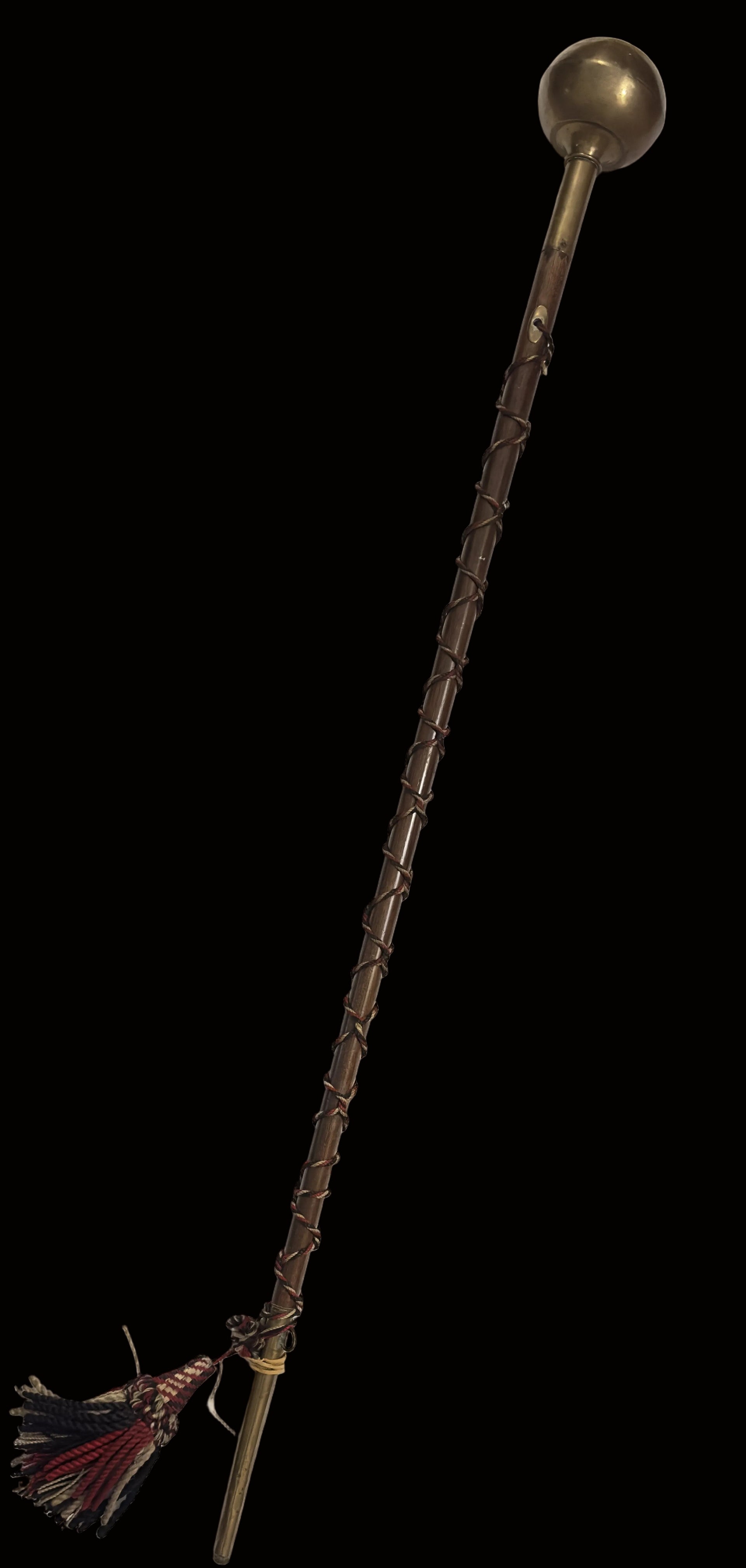 Imperial German Drum Major Tambourstab Parade Mace w/Imperial Colors