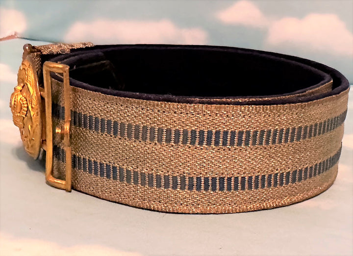 Bavarian Infanterie Officer's dress brocade belt and buckle - Derrittmeister Militaria Group