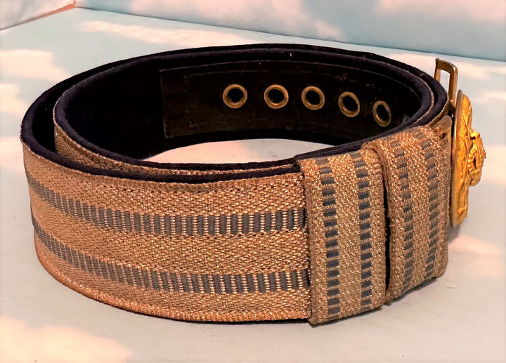 Bavarian Infanterie Officer's dress brocade belt and buckle - Derrittmeister Militaria Group