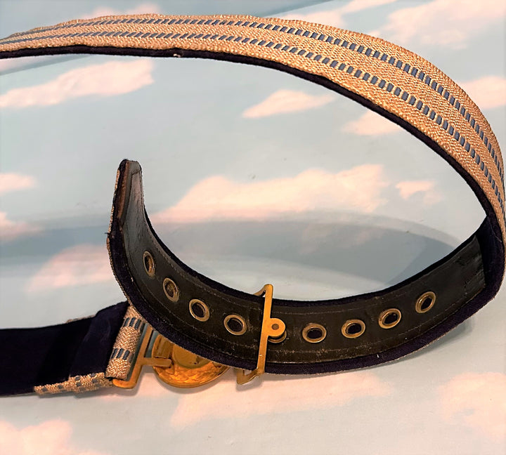 Bavarian Infanterie Officer's dress brocade belt and buckle - Derrittmeister Militaria Group