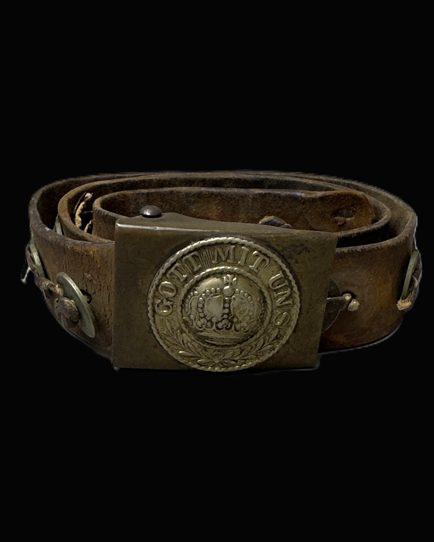 WWI Imperial German Prussian Coin Souvenir Hate Belt M1895 Buckle