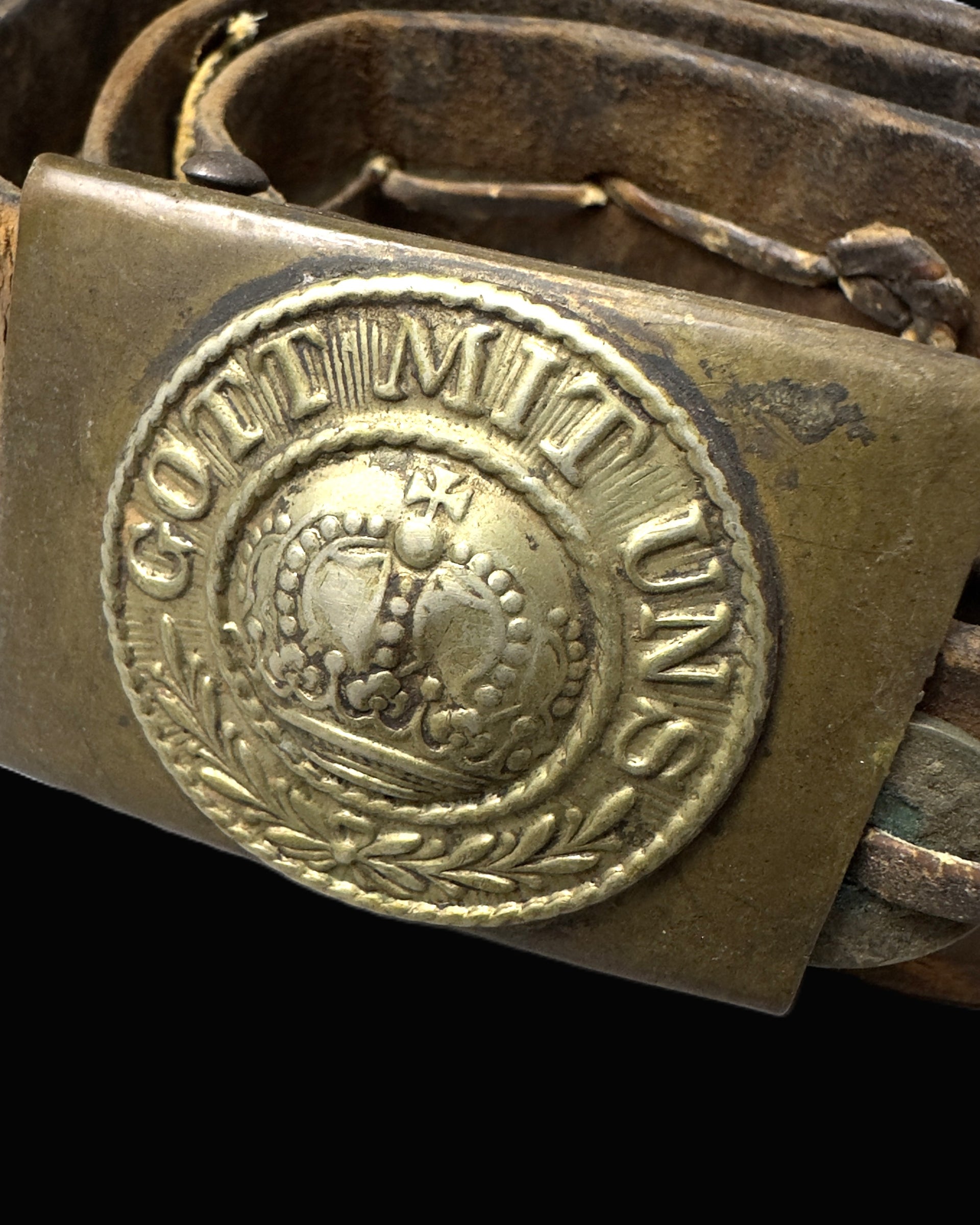 WWI Imperial German Prussian Coin Souvenir Hate Belt M1895 Buckle