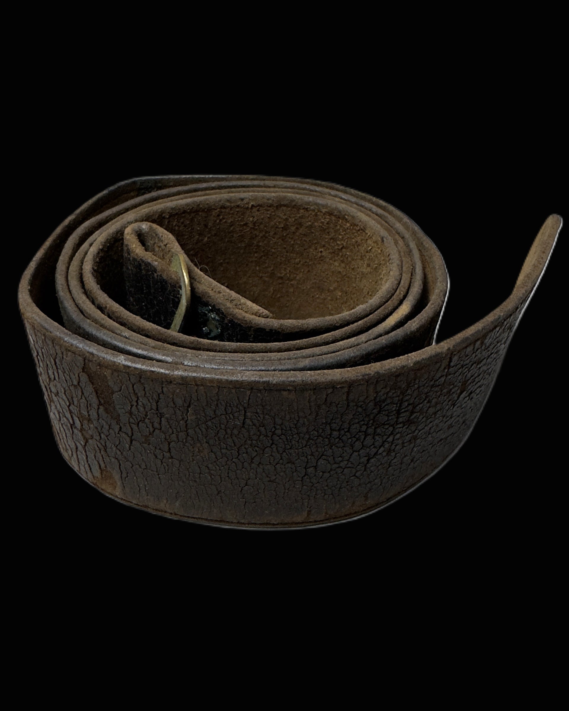 Imperial German WWI Enlisted Leather Koppel Belt with Brass Hook