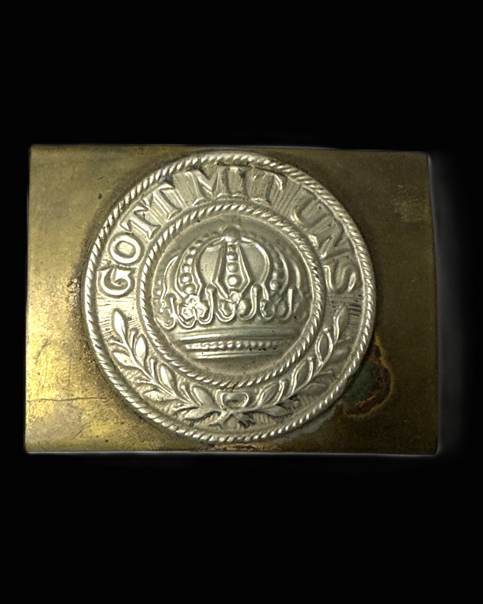 Prussian M1895 Enlisted Koppelschloss Gott Mit Uns Belt Buckle