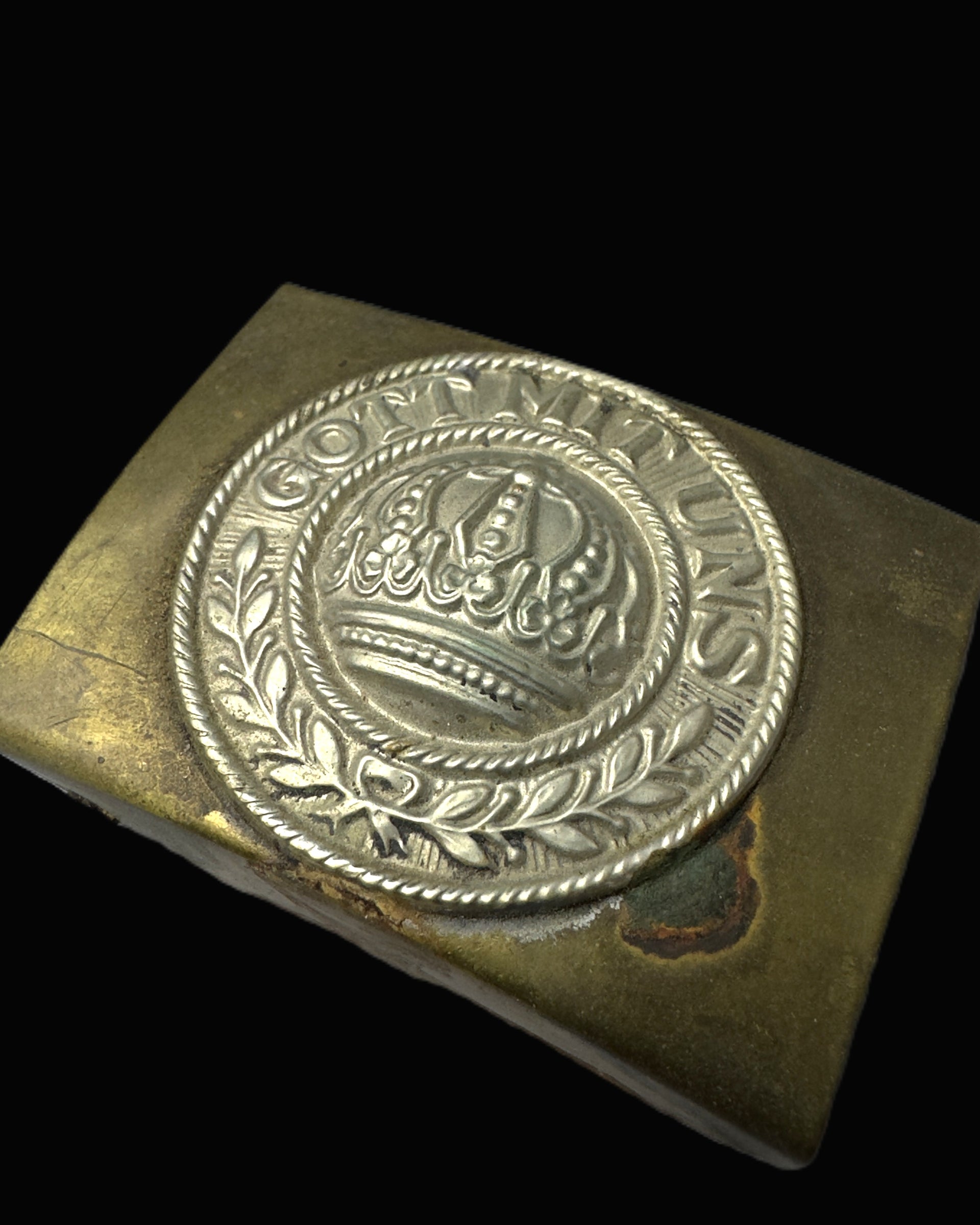 Prussian M1895 Enlisted Koppelschloss Gott Mit Uns Belt Buckle