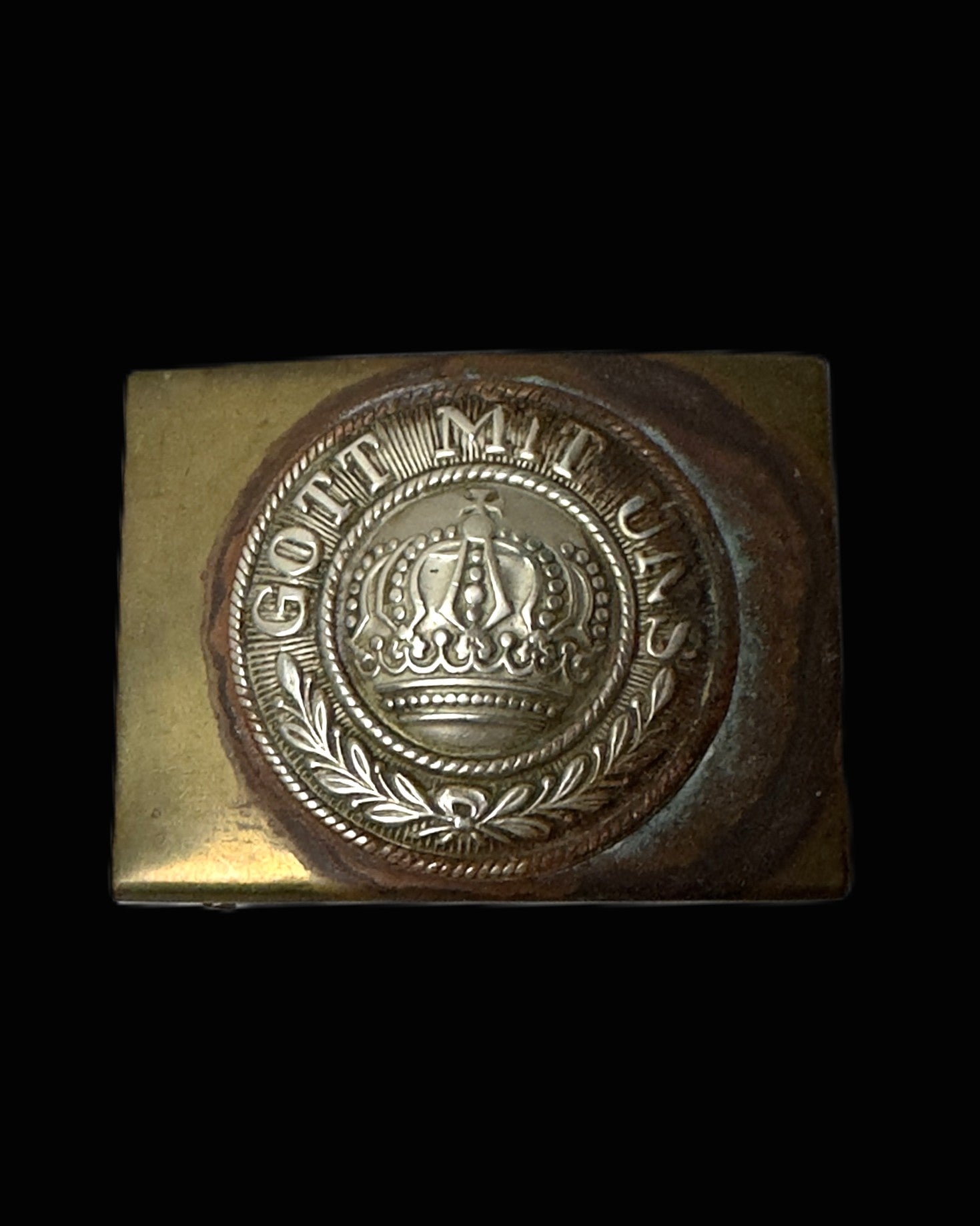 Prussian M1895 Enlisted Koppelschloss Gott Mit Uns Belt Buckle