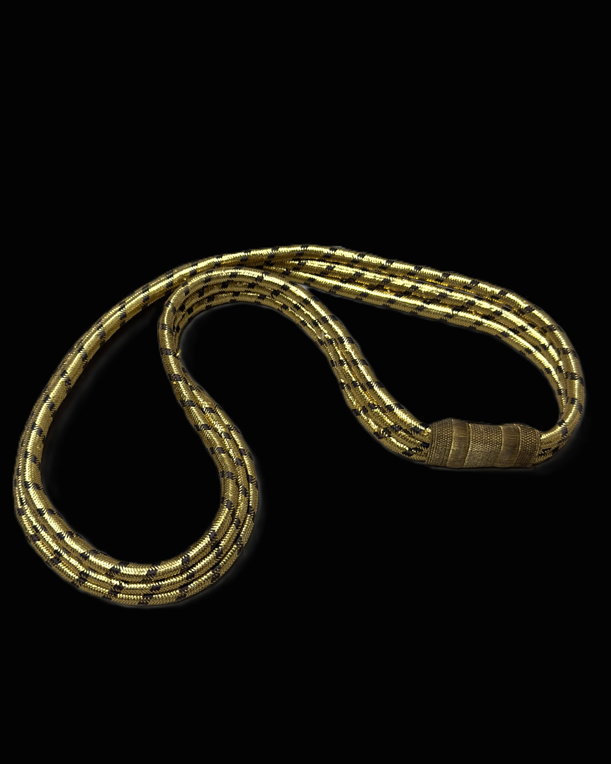 Imperial Era Officer Gold Bullion and Black Flecked Ceremonial Shoulder Cord