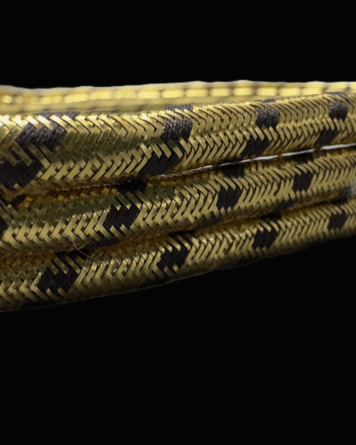 Imperial Era Officer Gold Bullion and Black Flecked Ceremonial Shoulder Cord