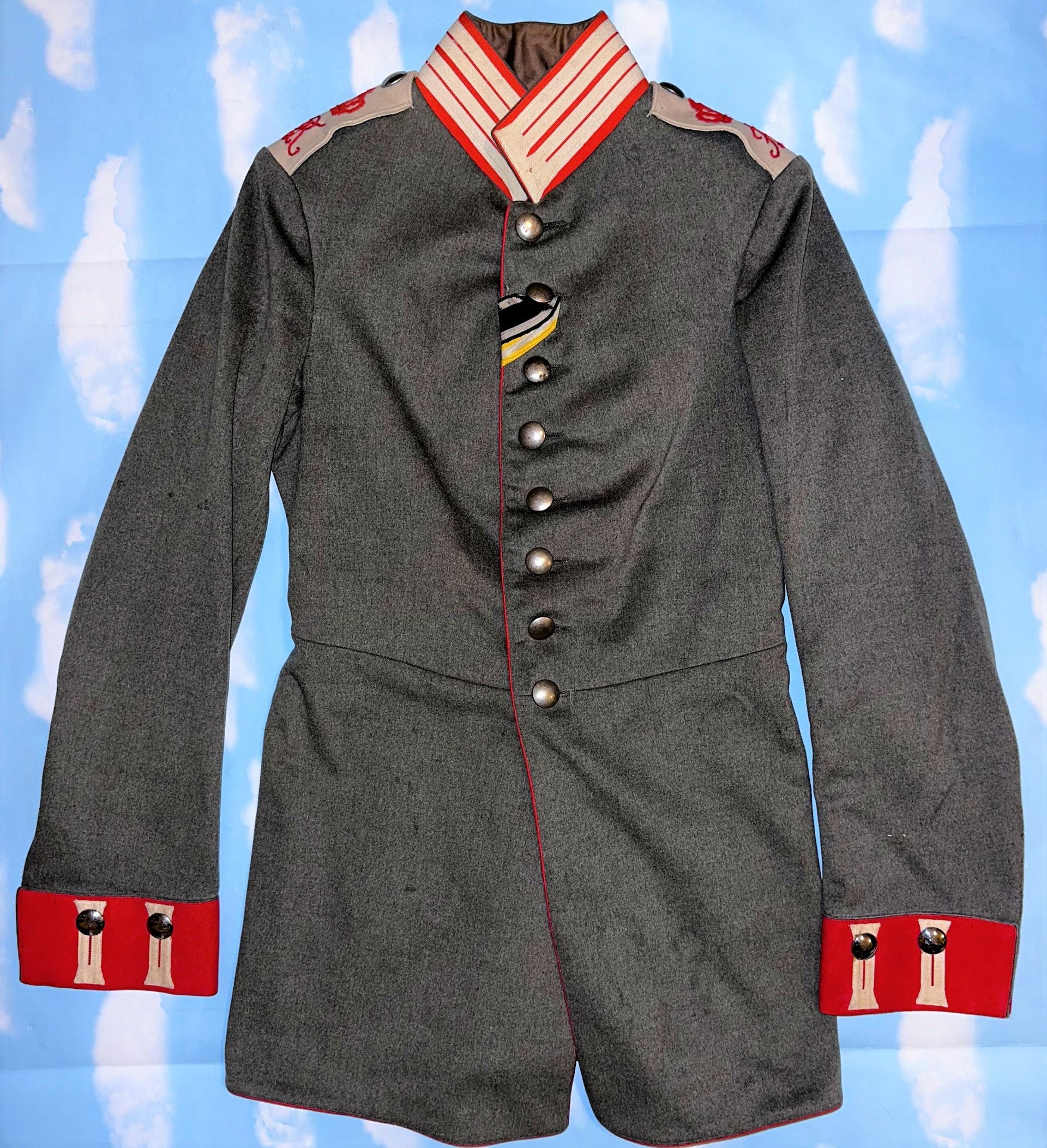 Saxony - Private Purchase Enlisted Man M-1910 Feldgrau Tunic - Infanterie-Regiment Nr 100 - Derrittmeister Militaria Group