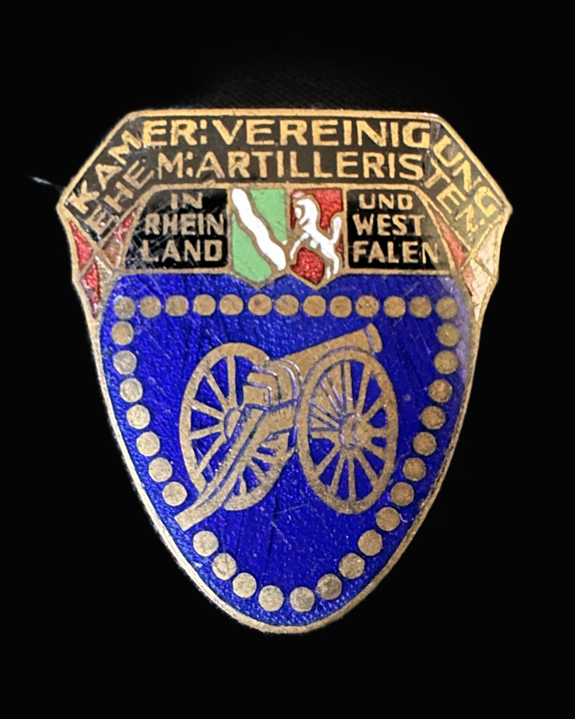 Kameradschaft ehemaliger Artilleristen Rheinland und Westfalen Badge