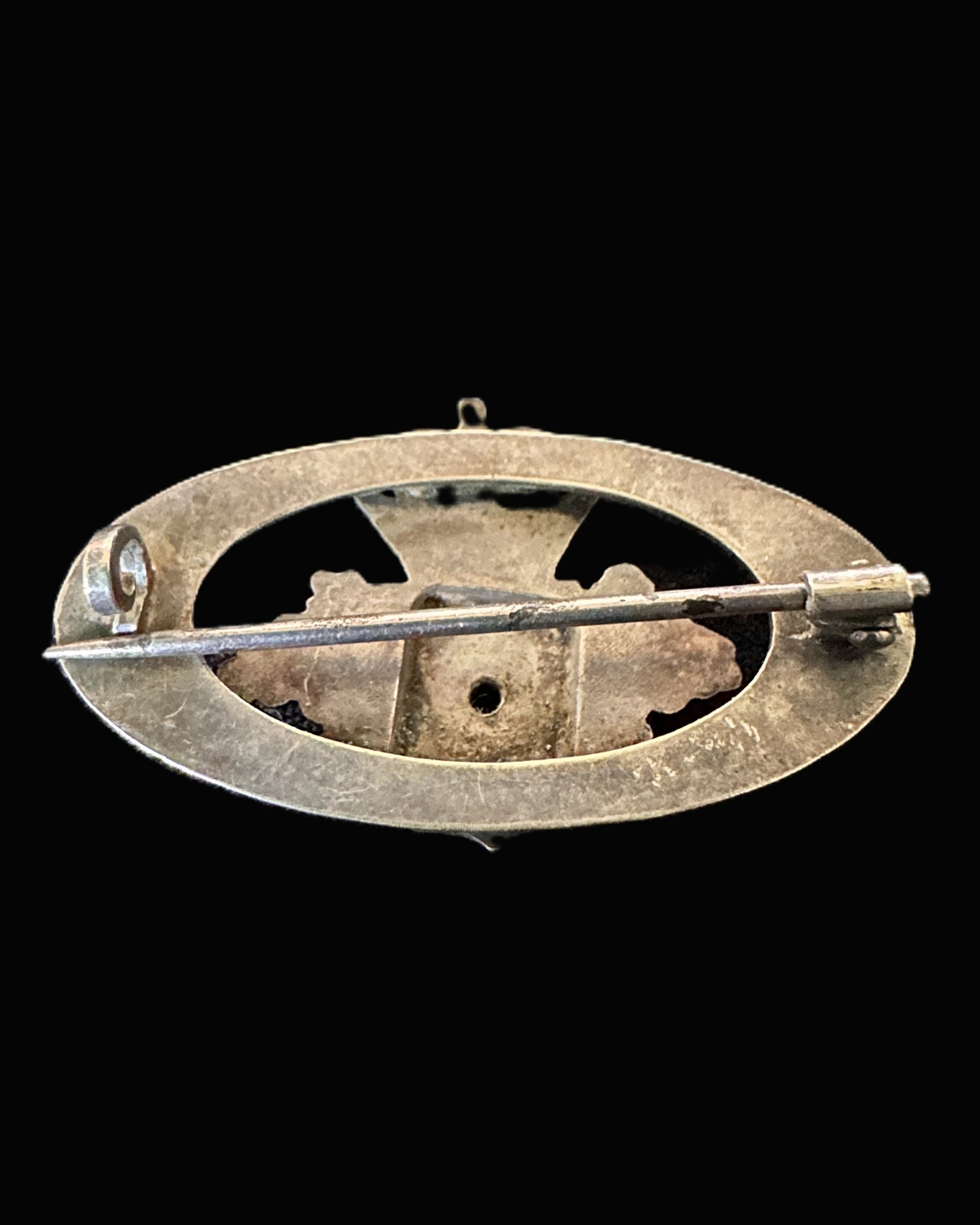 Prussian Silver and Gilt Veterans’ Badge – Monogram of Kaiser Wilhelm II