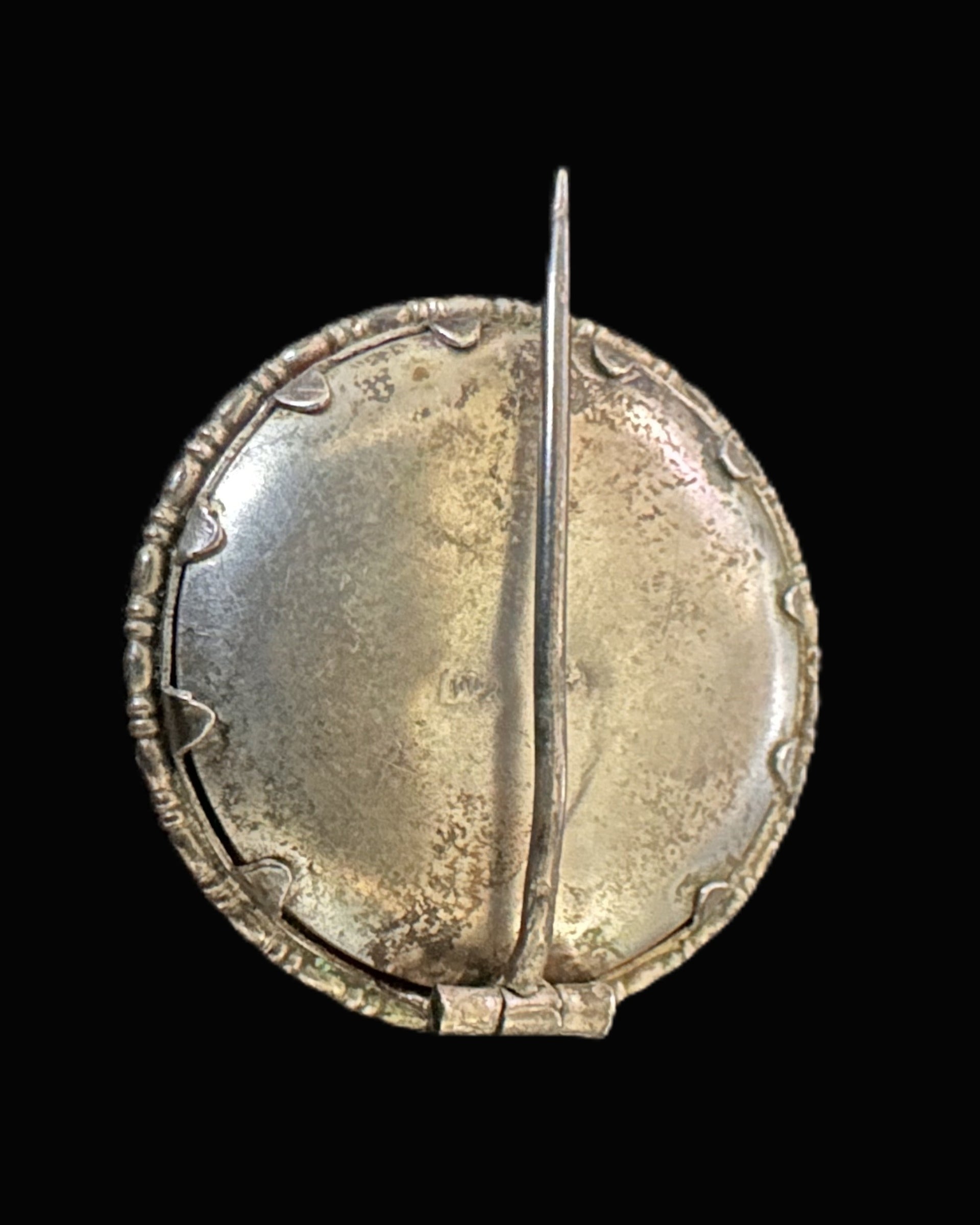 Imperial German Portrait Brooch with Pickelhaube-Wearing Soldier