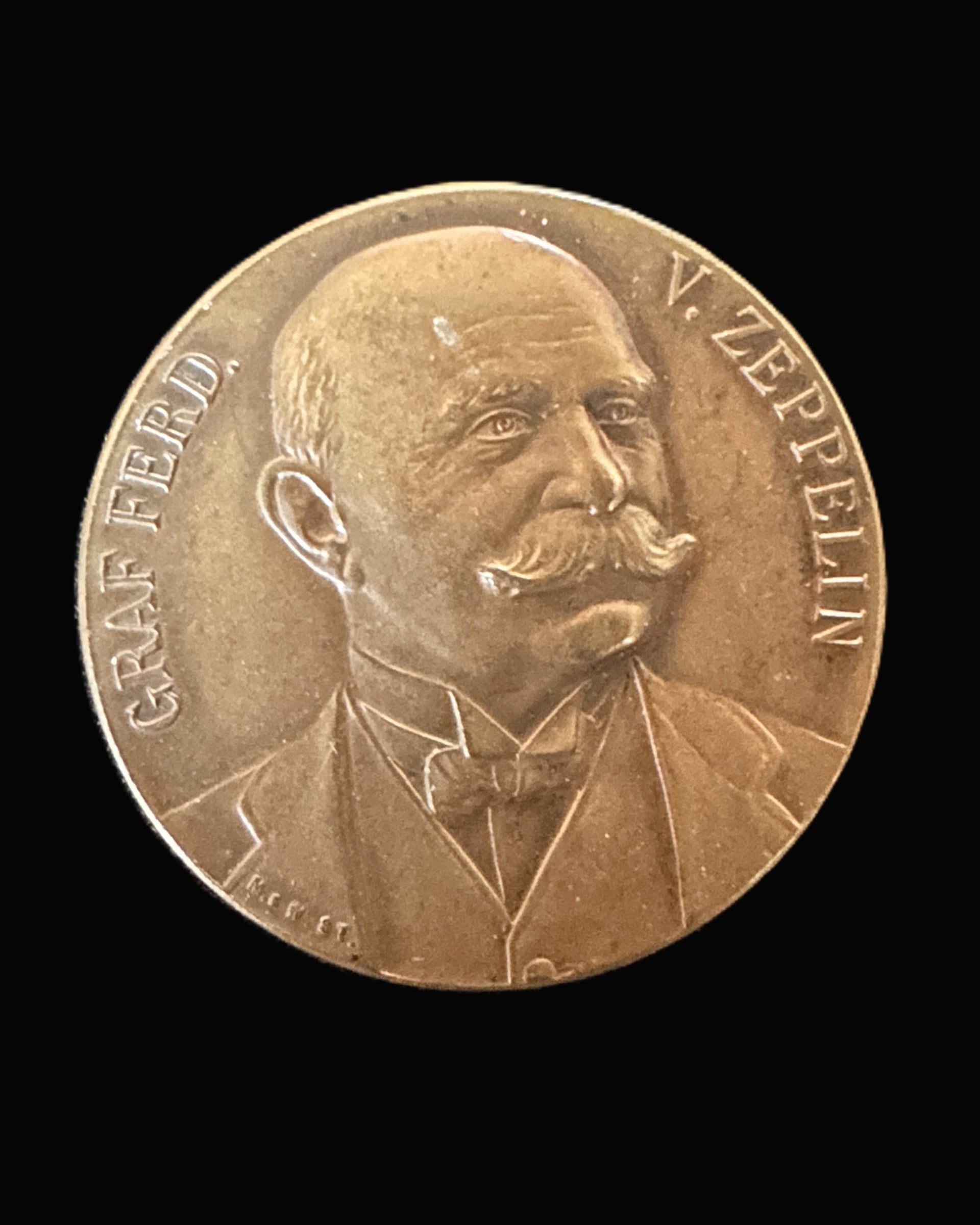 German Commemorative Medal for Count Ferdinand von Zeppelin, 1909