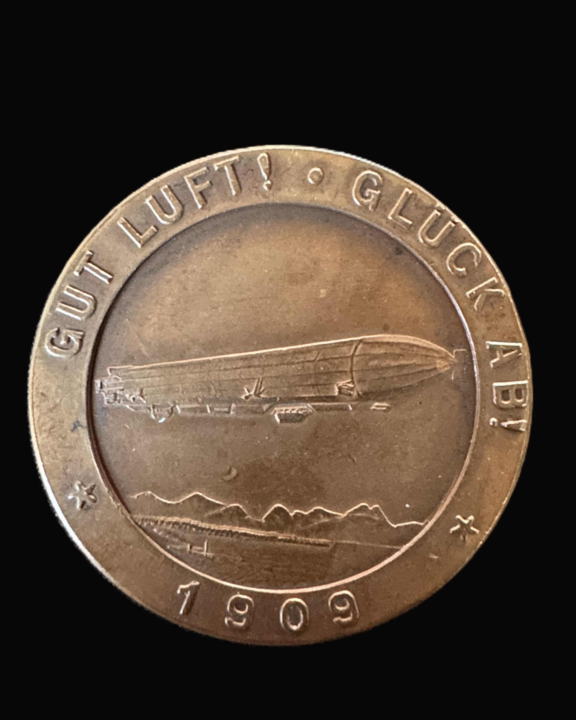 German Commemorative Medal for Count Ferdinand von Zeppelin, 1909