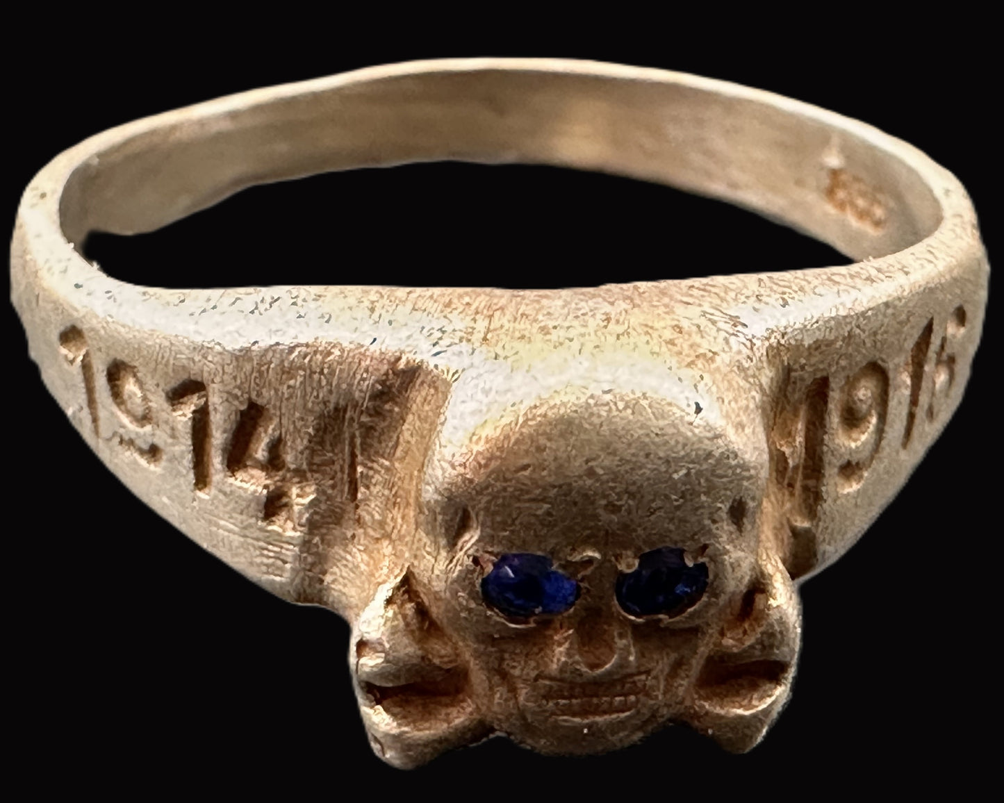 World War I German Trench Ring with Skull Motif (1914-1918)